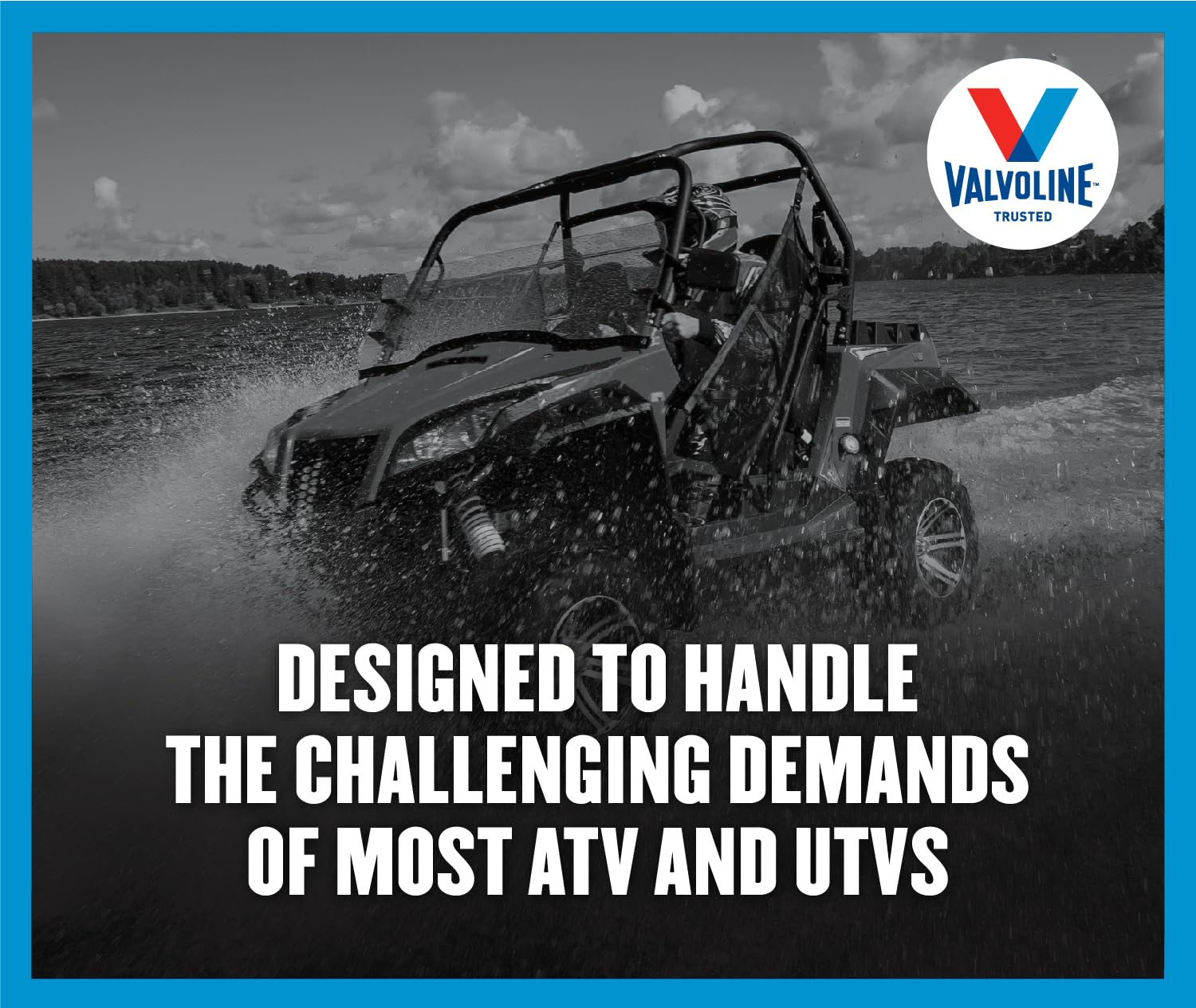 Valvoline 4-Stroke Atv/Utv Sae 10W-40 Motor Oil 1 Qt, Case Of 6