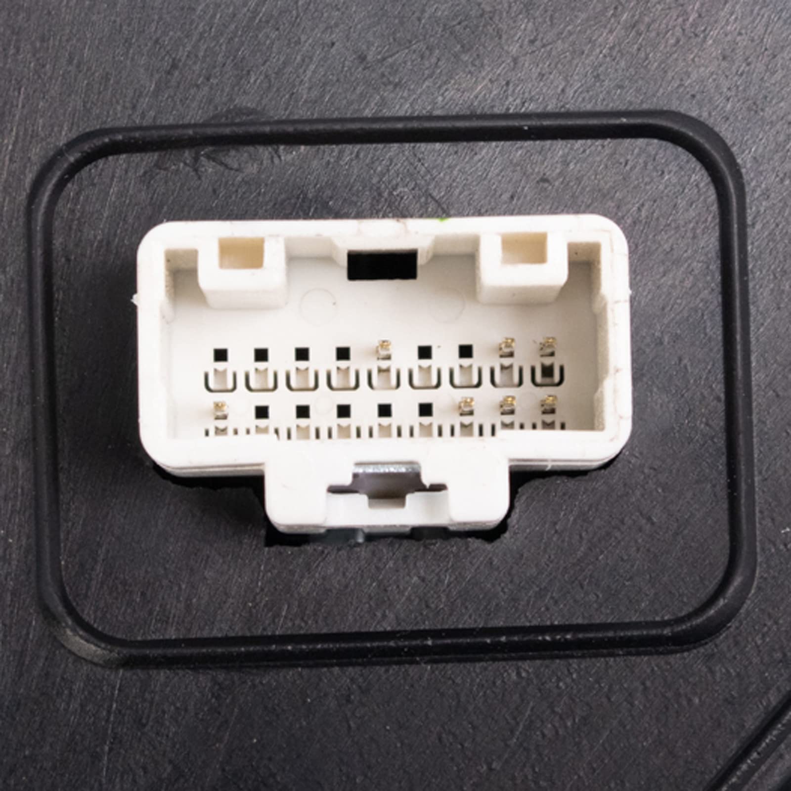 Trq Right Mirror Manual Folding With Blind Spot Indicator With Chrome Cover Passenger Side Compatible With 2014-2021 Toyota Tund