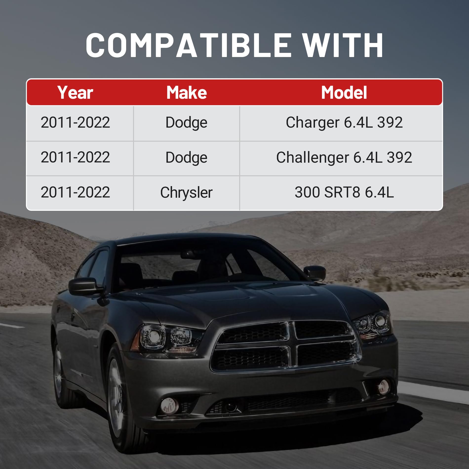 Evil Energy Oil Catch Can, 6.4L Air Oil Separator Compatible With Dodge 2011-2022 Charger 2011-2022 Challenger 2011-2022 Chrysler 300 5.7 Hemi Srt8 3Oz