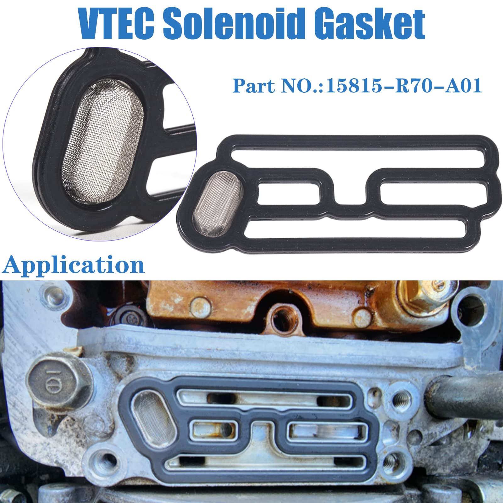 Hihiav 15815-R70-A01 15845-R70-A01 918-056 Cylinder Head Vvt Vtec Solenoid Spool Valve Gasket For Acura Rdx Honda Accord Crossto
