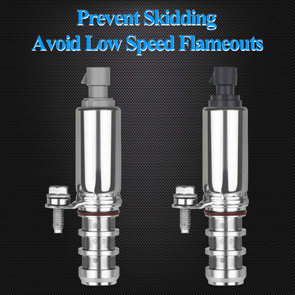 Wmphe Vvt Solenoid Intake & Exhaust Camshaft Position Actuator Solenoid Valve Kit Compatible With Chevy Hhr Malibu Cobalt Gmc Buick Pontiac Saab Saturn 2.0L 2.2L 2.4L Replacement For 12655421 12655420