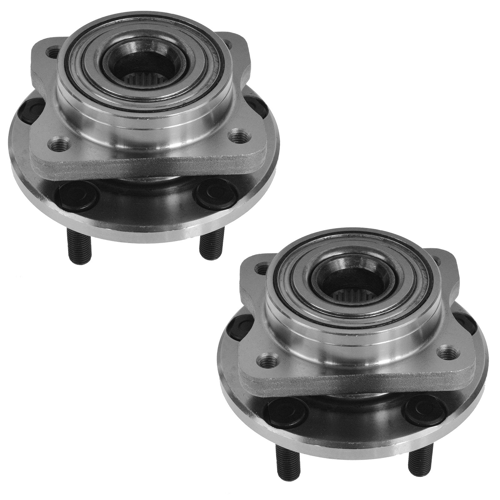 Trq Wheel Bearing & Hub Assembly Front Pair Set For Chrysler Dodge Plymouth