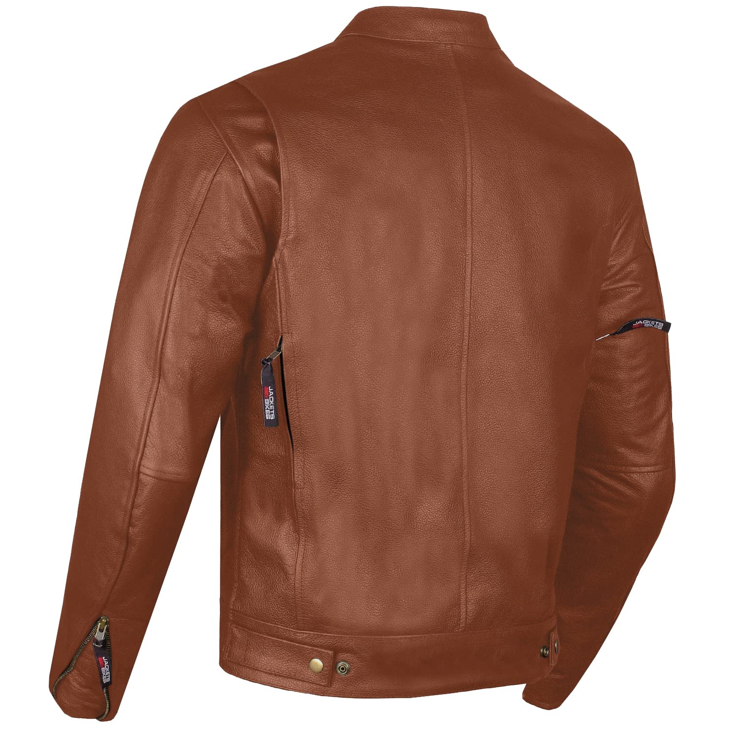 Men'S Commuter Premium Natural Buffalo Leather Motorcycle Jacket Ce Armor Conceal Carry Gun Pockets Cruiser Biker Tan L