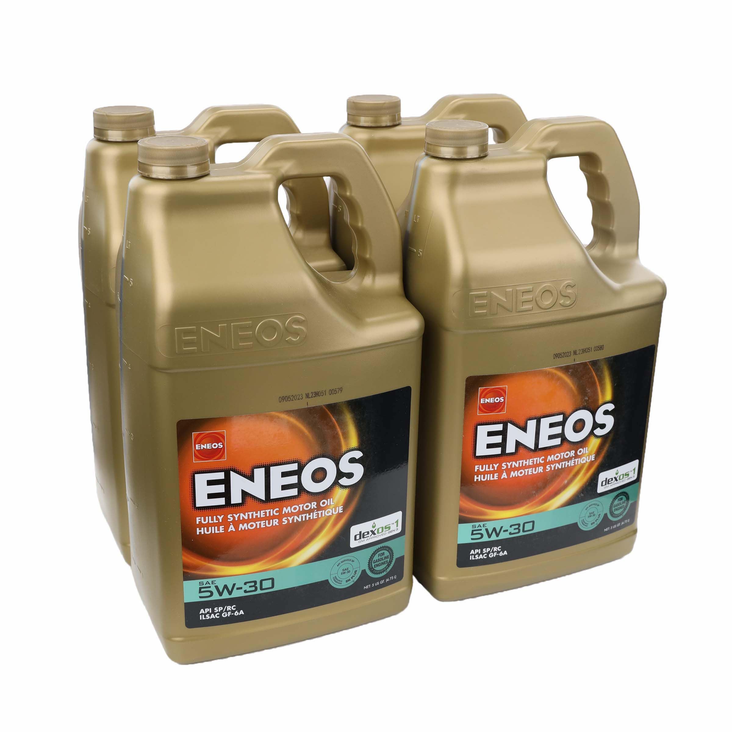 ENEOS 5W-30 Fully Synthetic Motor Oil (5 Quart Case of 4)
