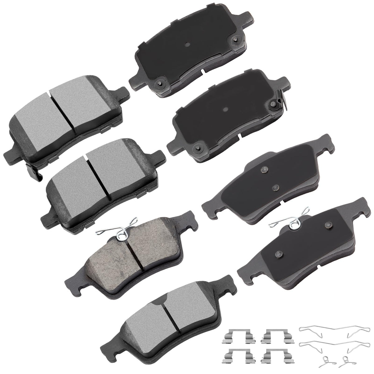 Cciyu D1028 D1095 Front & Rear Professional Ceramic Brake Pads Set Fit For 2006-2009 For Pontiac Solstice,2007-2010 For Saturn S