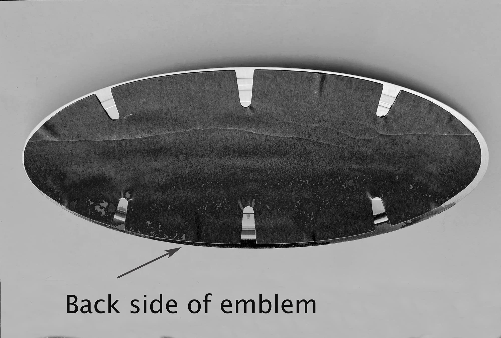 9.5'' inch Oval Decal Badge Nameplate for F150 2015-2021 Front Rear (Chrome, 9.5'')