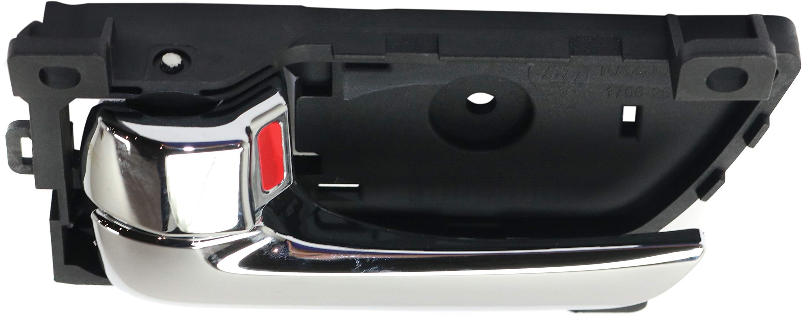 Evan Fischer Front or Rear Driver Interior Door Handle Compatible with 2011-2015 Kia Sorento, with Door Lock Button Chrome