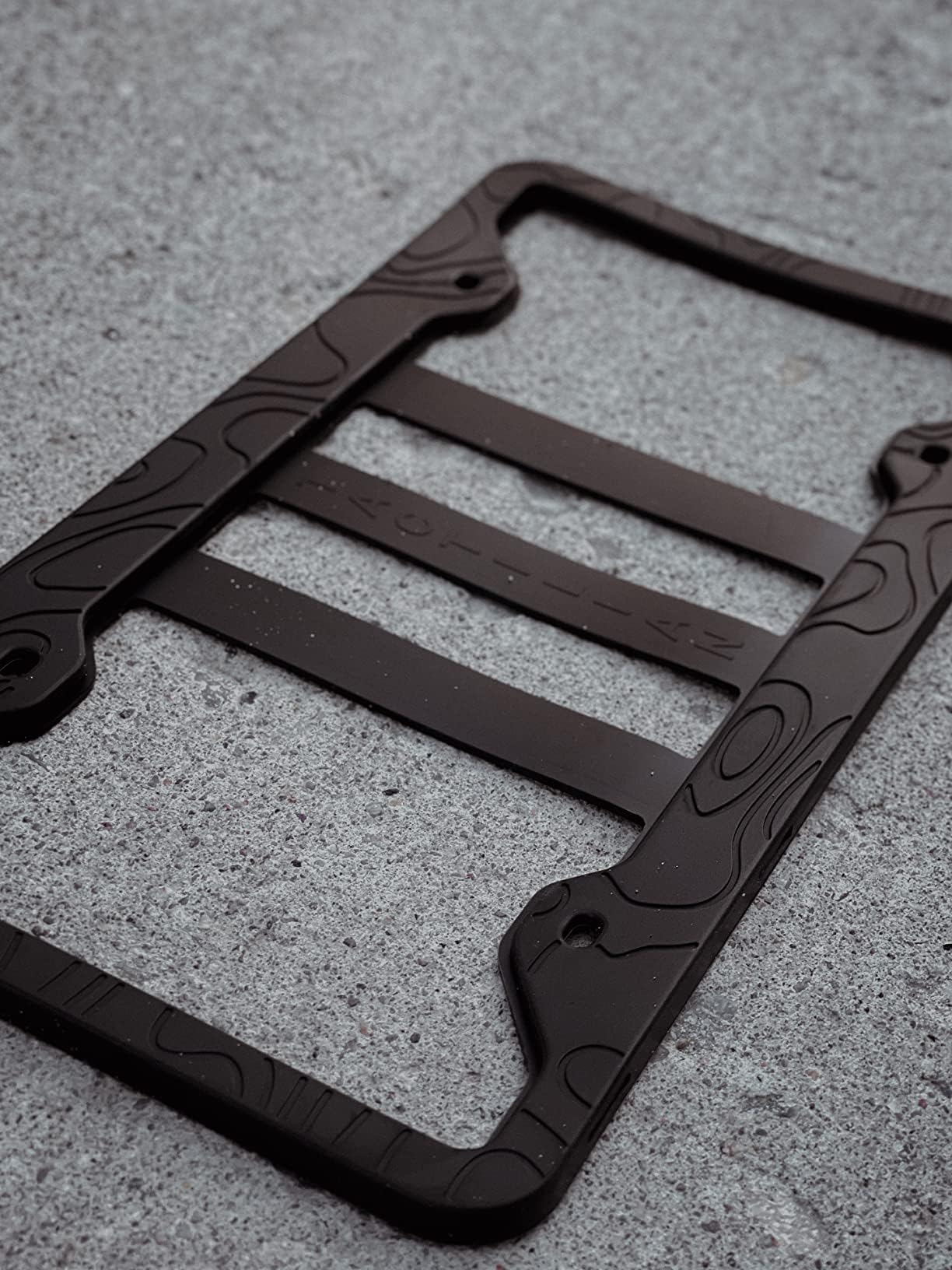 Tactilian Silicone Topo License Plate Frame | Scratchproof Topography License Plate Frame [2024] All Weather Proof License Plate