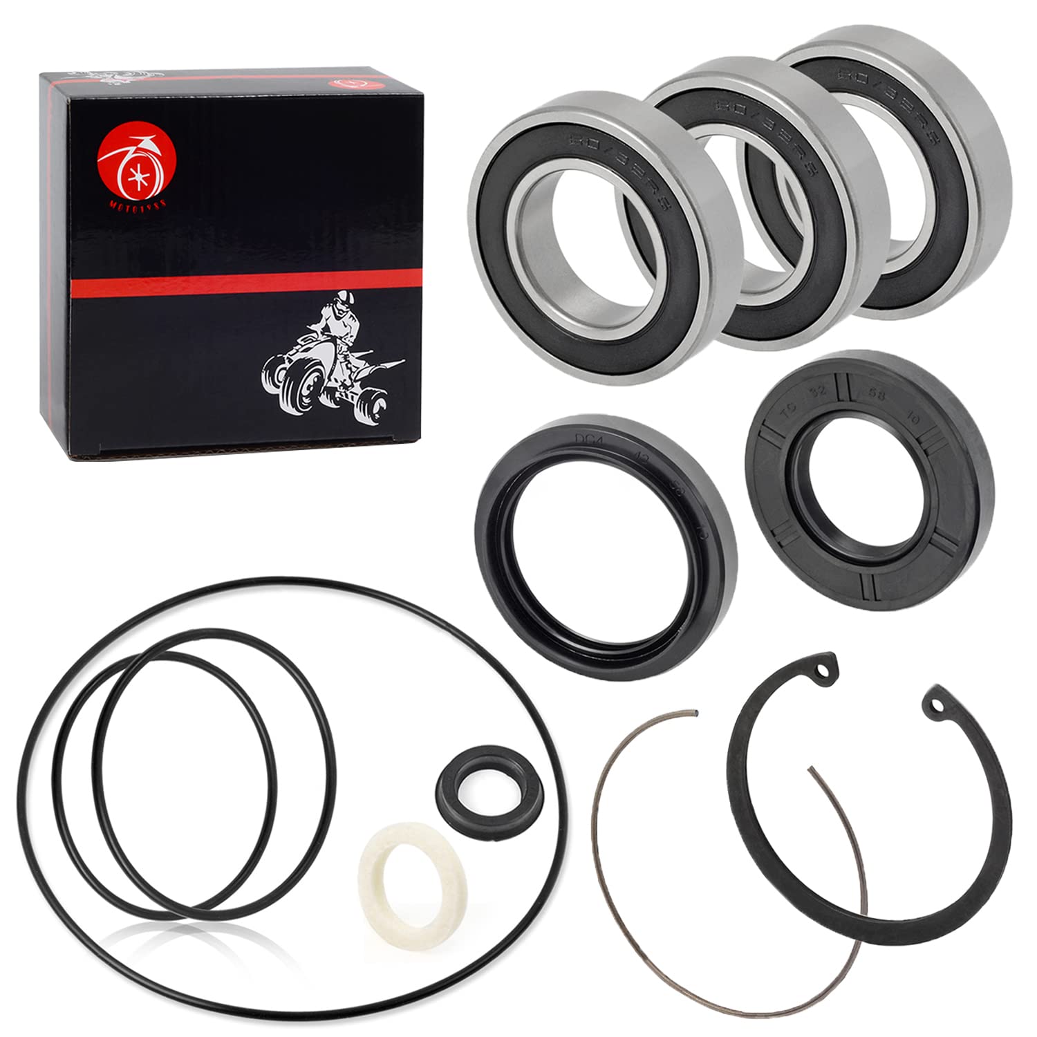 Rear Axle & Brake Drum Wheel Bearing Seals Clip O Ring Kit For Honda Recon 250 Trx250 Trx250Ex Trx250X Trx 250Ex 250X 1997-2022