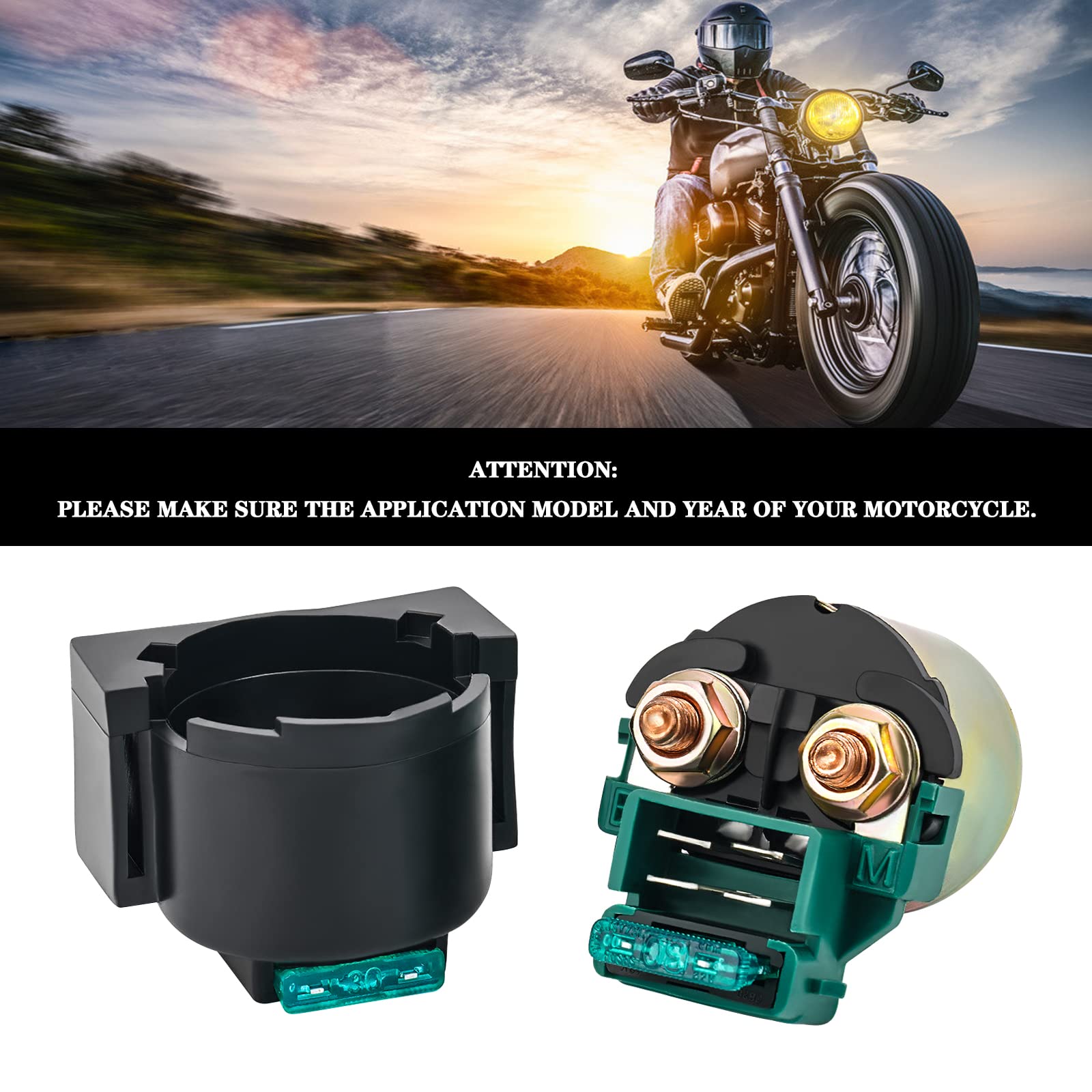 Road Passion Starter Solenoid Relay 12v for KAWASAKI BAYOU 220 KLF220 1988-2002 BAYOU 250 KLF250 2003-2010 ATV KLX650 1993-1996/