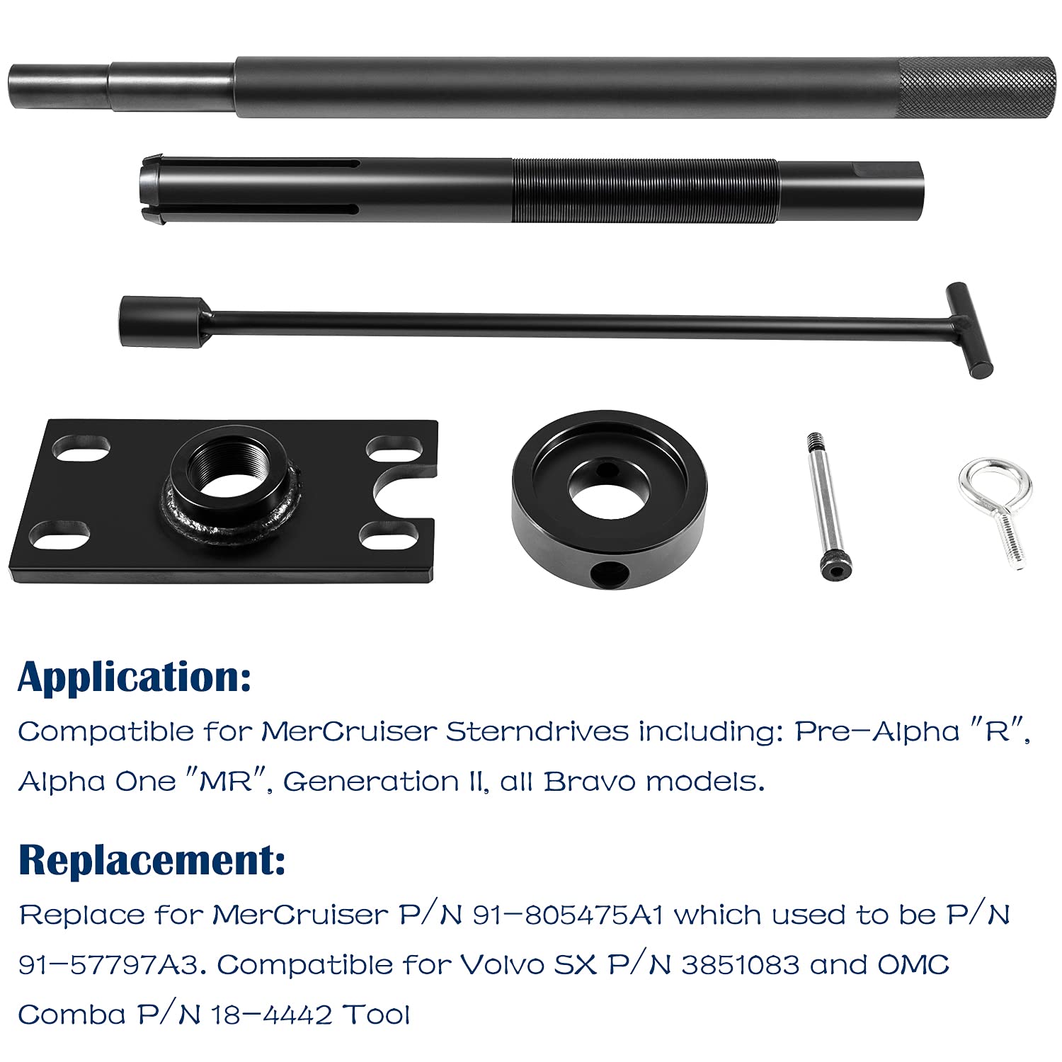 Boat Alpha Gimbal Bearing Puller Installer & Engine Alignment Tool Kit For Mercruiser Boat Alpha, Bravo, Omc, For Volvo