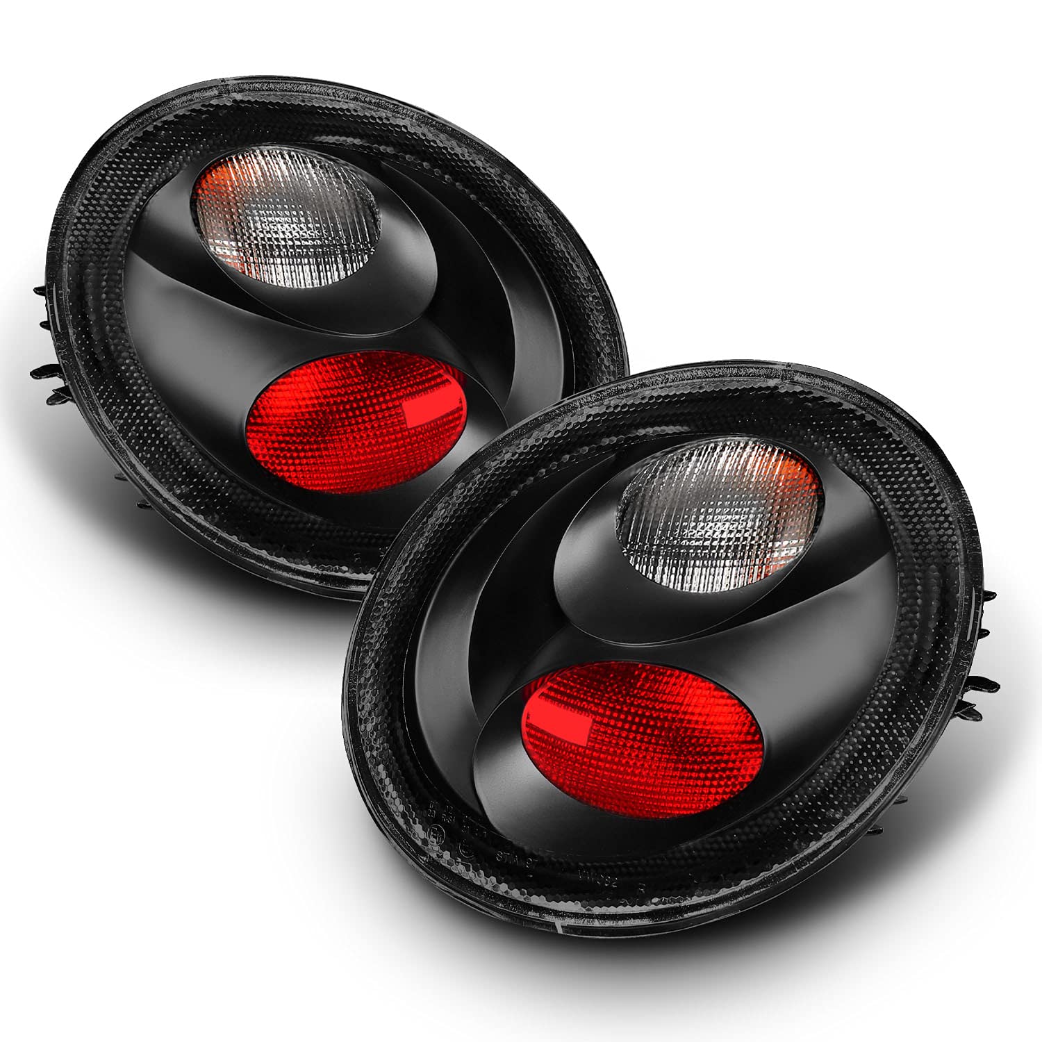 Amerilite Clear Black Altezza Taillights For 1998-2005 Volkswagen Beetle - Passenger And Driver Side