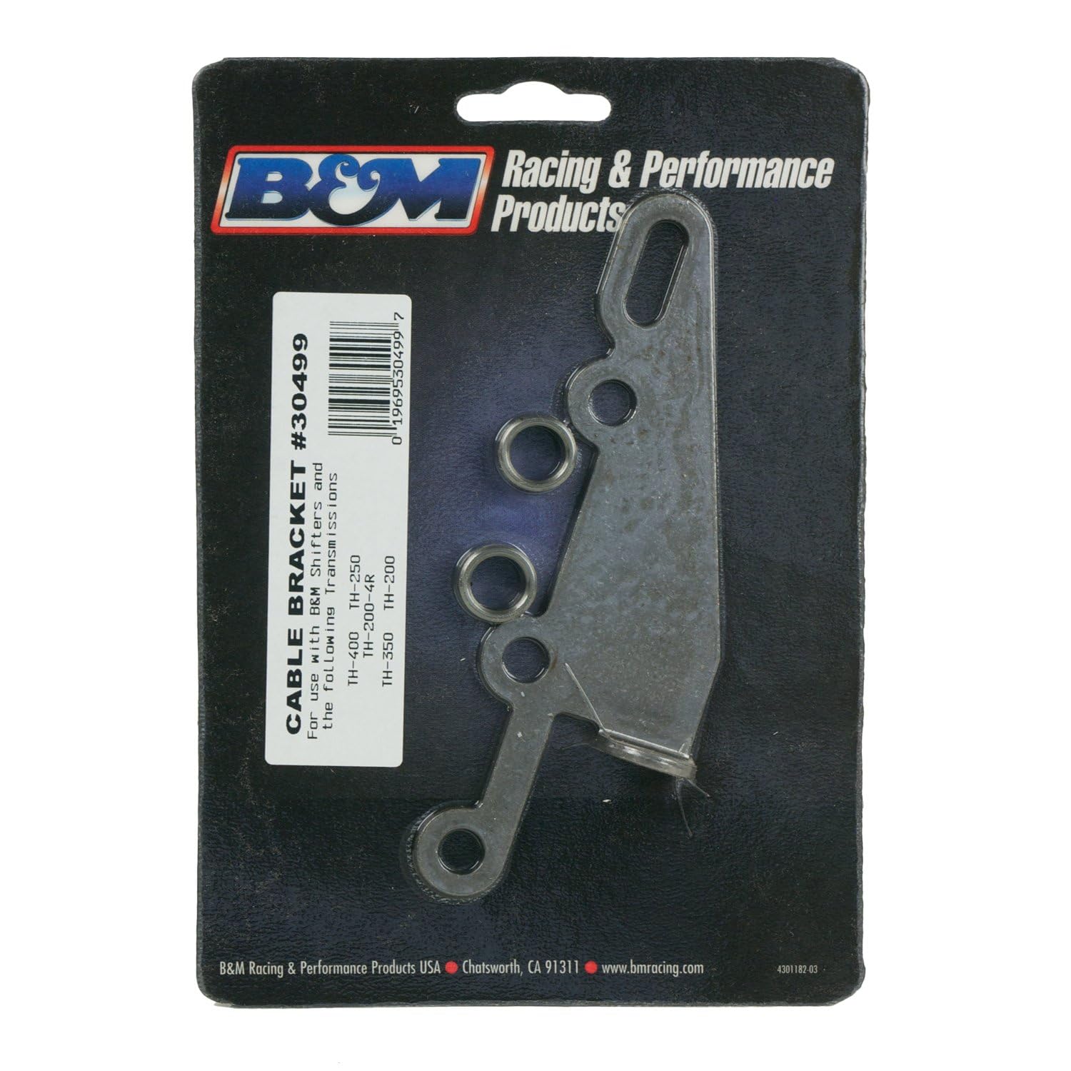 B&M 30499 Steel Transmission Bracket, Natural