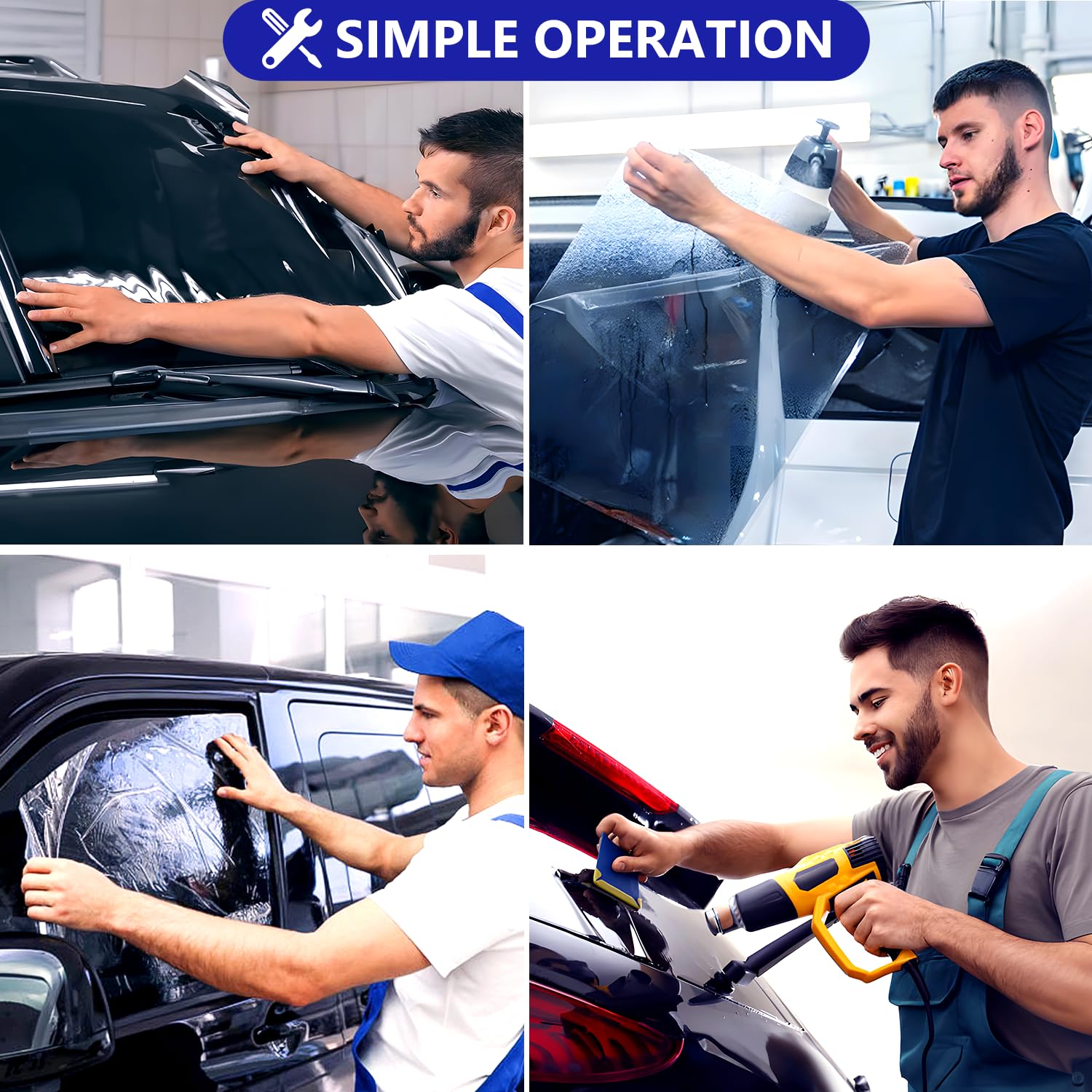 Window Tint Film for Cars Privacy Protection Automotive Film 5% VLT Nano Ceramic Car Winodw Tint Front Windshield Heat Glare UV