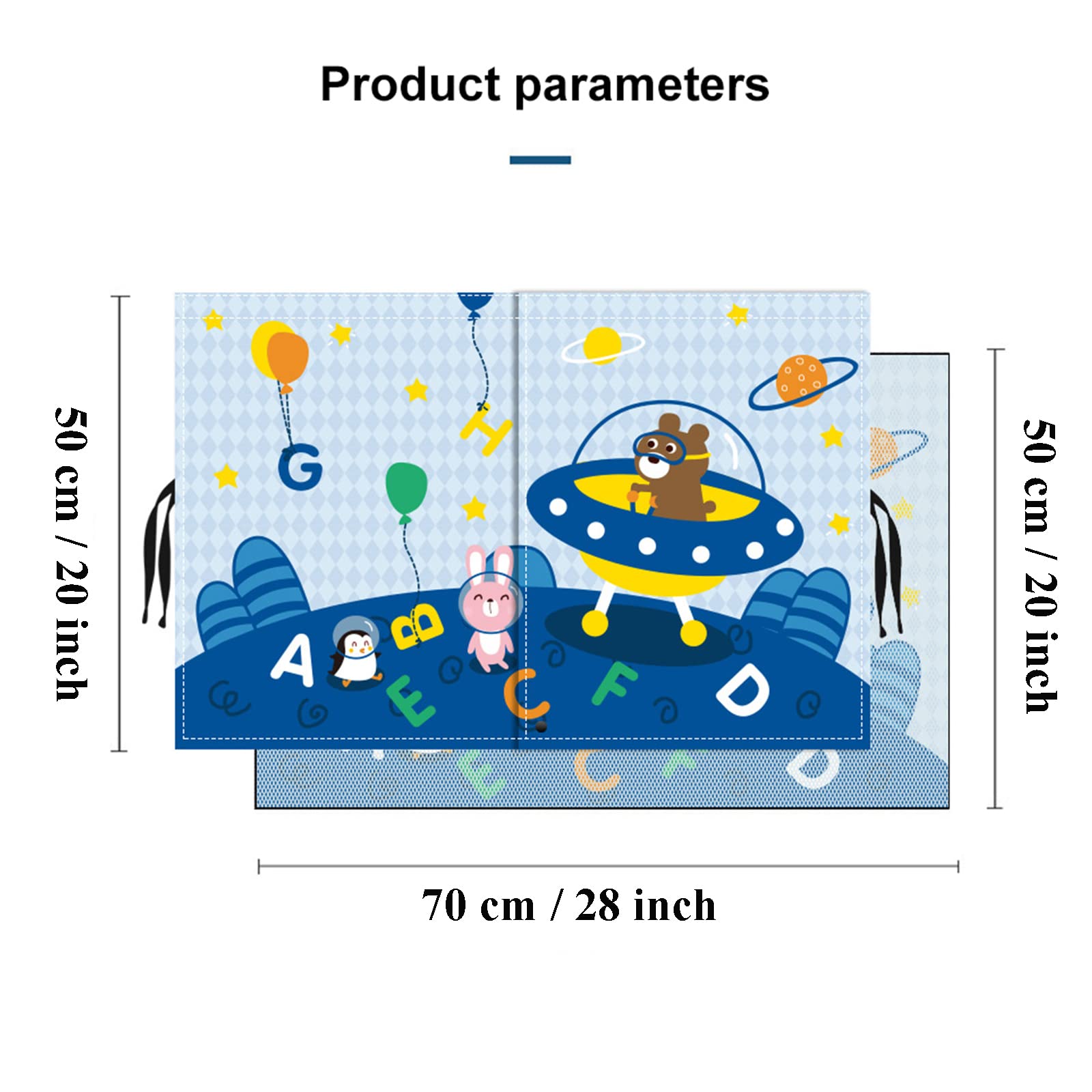 Car Sun Shade For Baby - Eohmak Car Side Window Sun Shade Cover Upgrade Double Opening Car Interior Curtain Sun Blocker Blind (Alphabet Planet, 2 Pack)