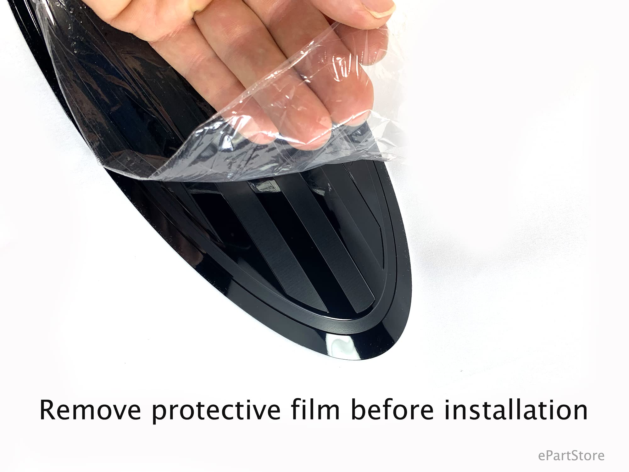 9.5'' Front Grille Tailgate Rear Aluminum Overlay American Black Flag Oval Emblem For F150 (9.5'', Black)