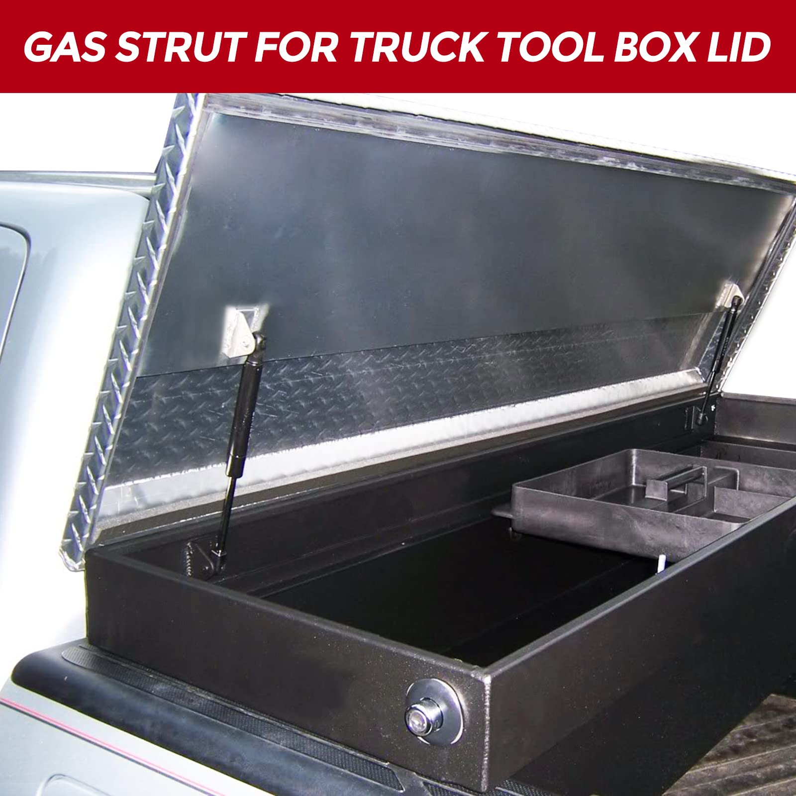 10 Inch 22.5 Lb/100N Gas Shock Spring Strut For Cabinet Door Toy Tool Box Lid, Set Of 2 Vepagoo