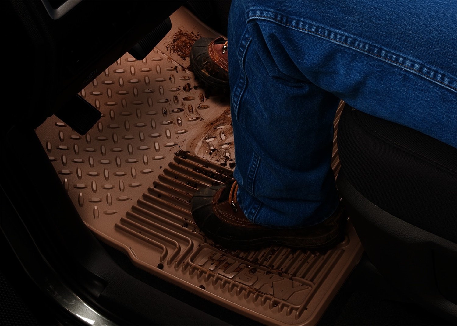 Husky Liners 51121 Heavy Duty Floor Mat; Front; Black;