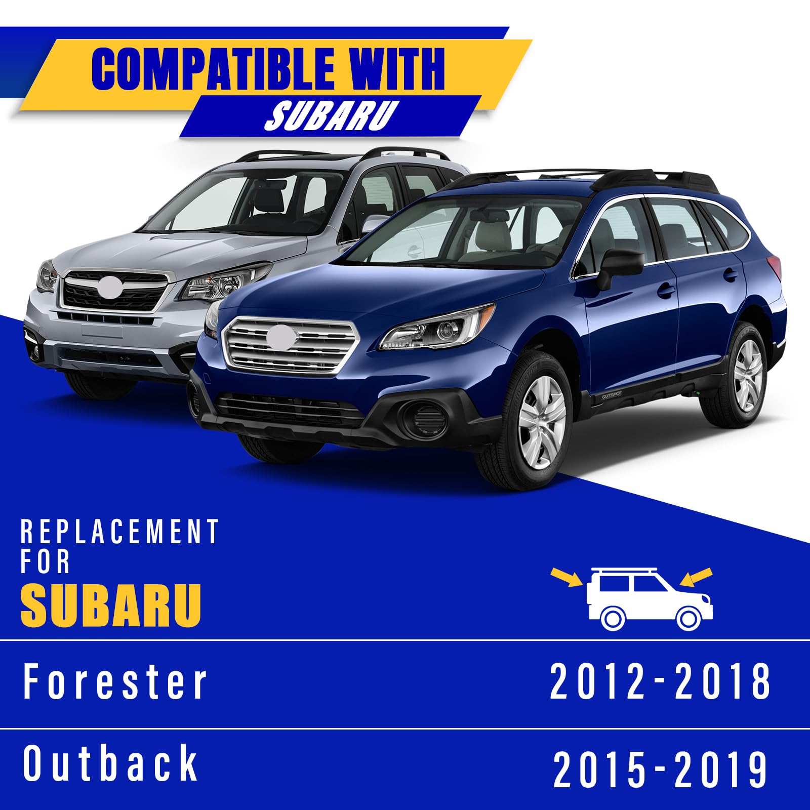 3 Wipers Replacement For 2012-2018 Subaru Forester/2015-2019 Subaru Outback, Windshield Wiper Blades Original Equipment Replacem