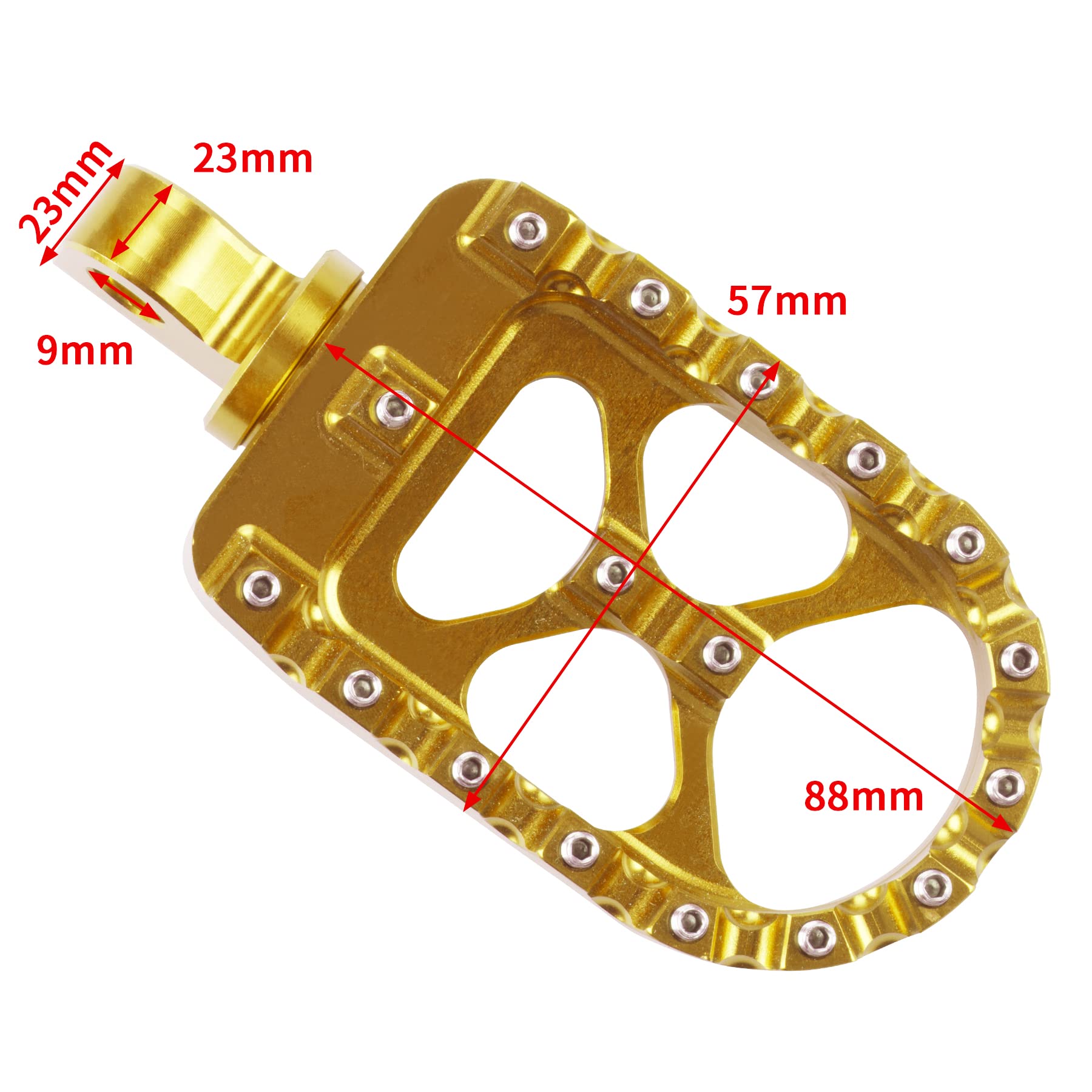 Foot Pegs Cnc Wide Footpeg Mx Bobber & Chopper Style Compatible With Harley Dyna Sportster Fatboy Iron 883, Motorcycle Footpegs