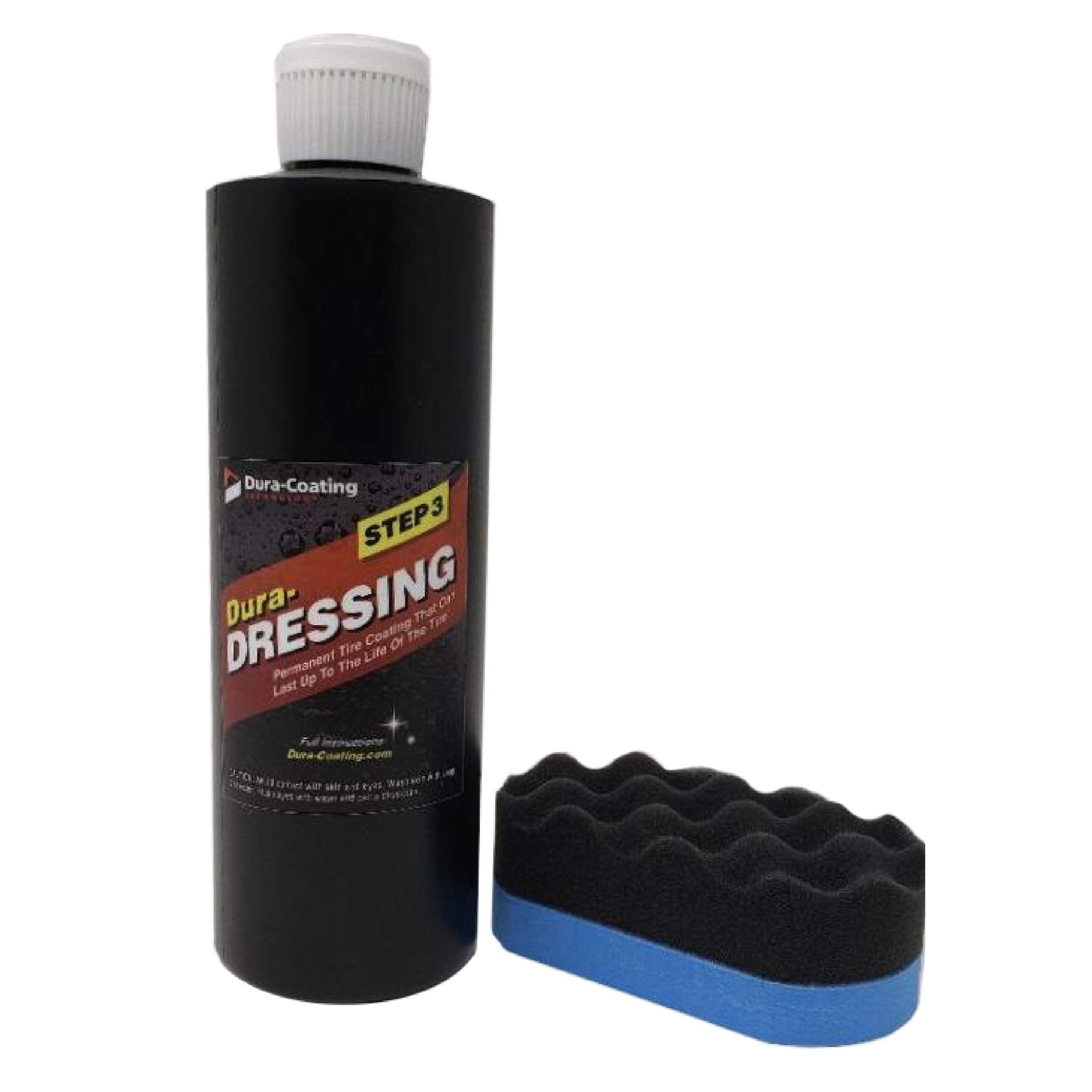 Dura-Dressing Re-Load For Tires Already Coated With Dura-Dressing, 8 Oz. Bottle - Tire Dressing Kit - Made In The Usa To Ensure