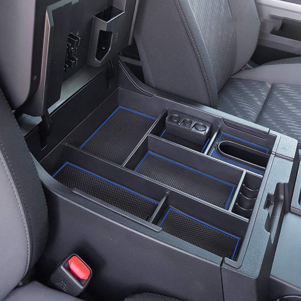 Edbetos Center Console Tray Organizer Compatible With Toyota Tundra 2014 2015 2016 2017 2018 2019 2020 2021 Accessories, Armrest