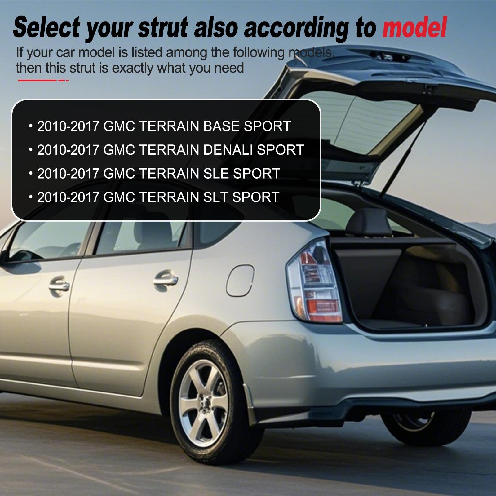 Vepagoo 6764 Rear Hatch Liftgate Tailgate Struts 2010-2017 Gmc Terrain Gas Shock Lift Supports Spring, Trunk Hatchback Sport Uti