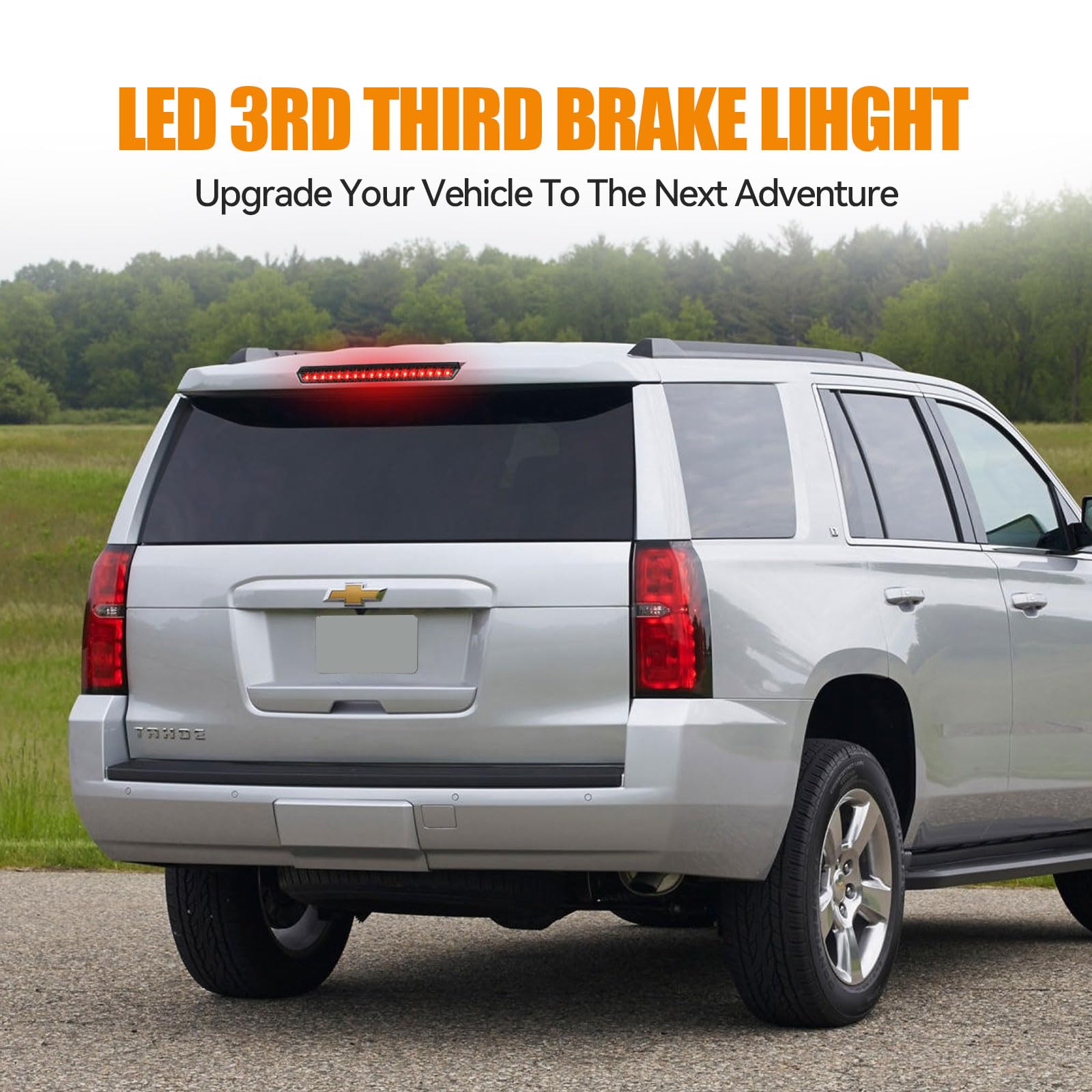 Cxdar Third 3Rd Brake Light Led For 2015-2020 Chevy Tahoe/Suburban, High Mount Rear Brake Lights Assembly For 2016-2019 Suburban