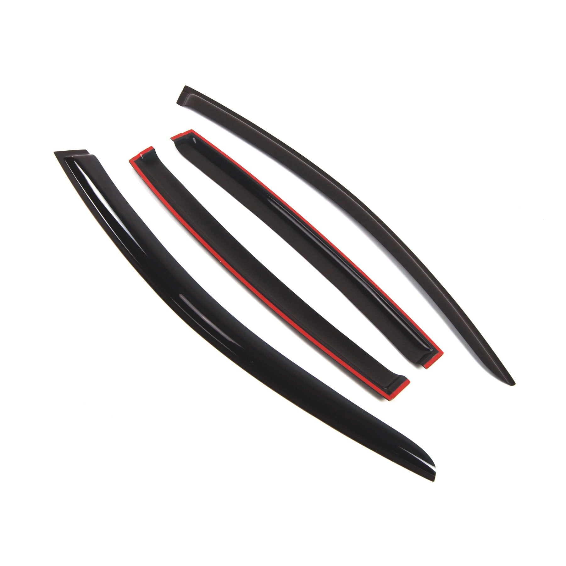 Tuningpros Outside Mount Window Vent Visors Rain Guards Compatible With Hyundai Genesis 2009-2014 | Side Window Wind Deflectors