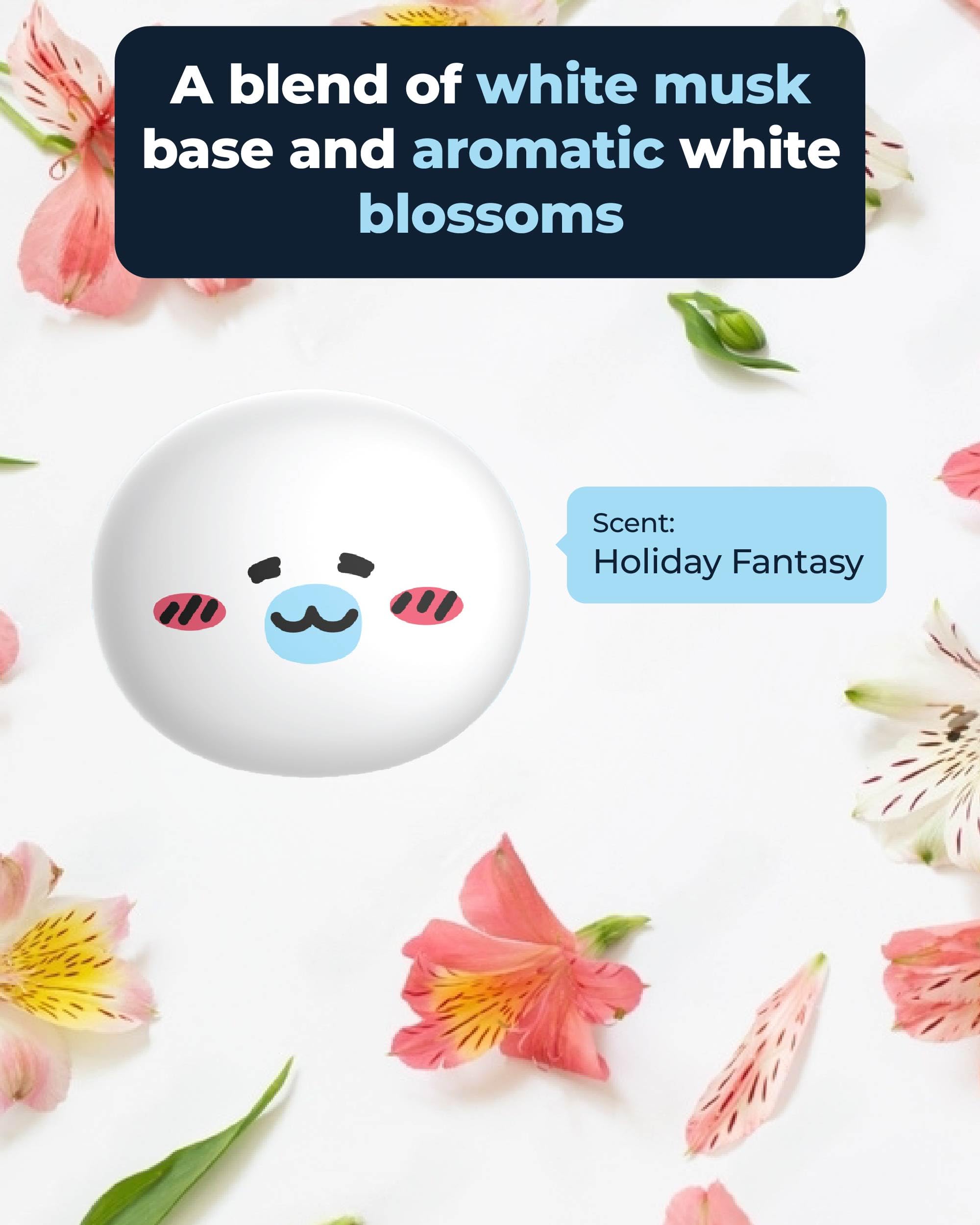 Aura Car Air Freshener Vent Clip, Niniz Angmond (Holiday Fantasy, 0.14Fl Oz) - Long-Lasting Odor-Fighting Scent. Kakao Friends F