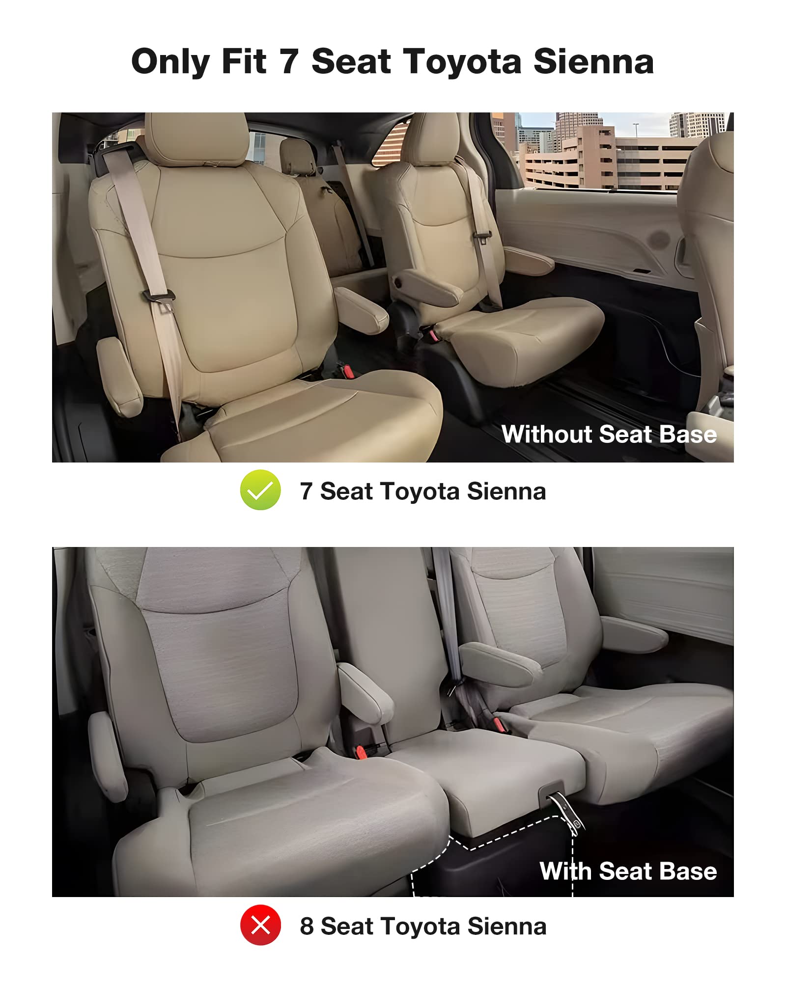 3W Floor Mat Compatible For Toyota Sienna 2021-2025 (Only For 7 Seat), Tpe All Weather Custom Fit Floor Liner For Toyota Sienna