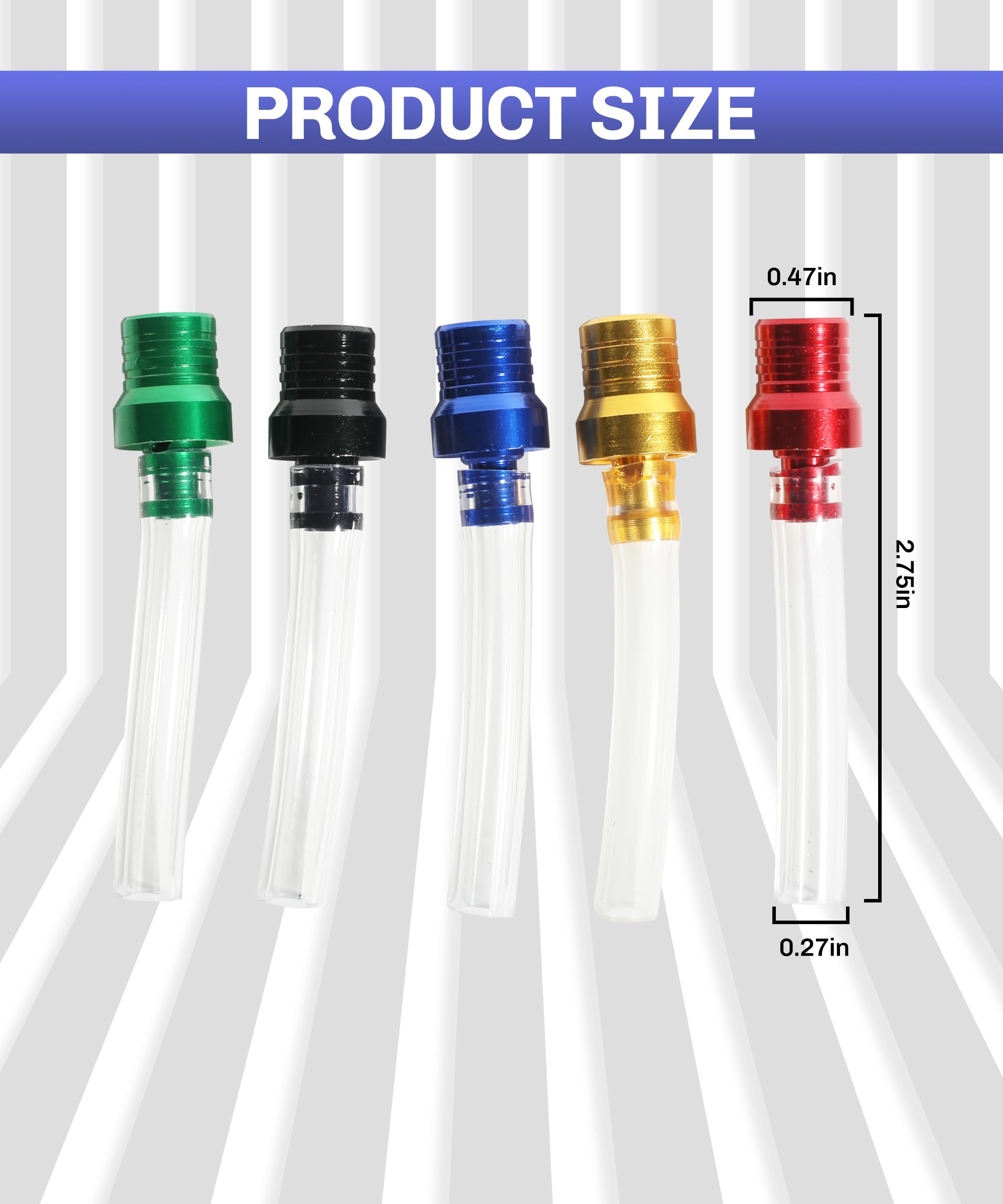 bylikeho 5PCS Gas Cap Vent Tube, Motorcycle Gas Cap,Car Accessories Two-way Breather Tube Vent,Gas Fuel Tank Cap Valve Vent Hose