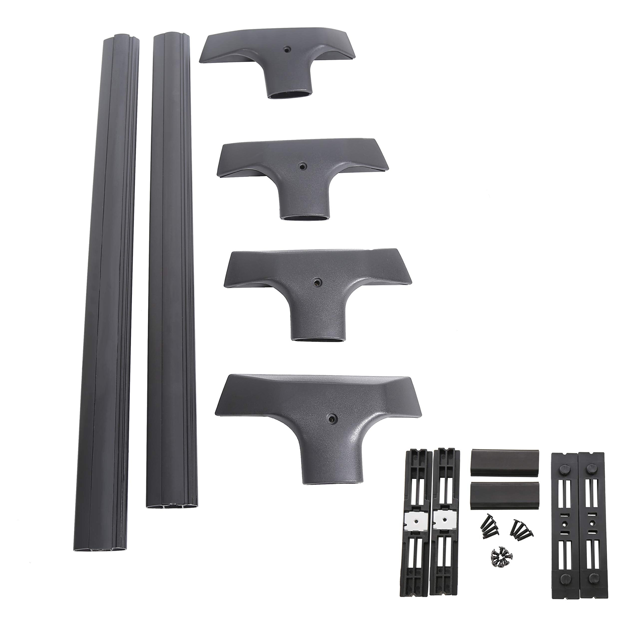 Ecotric Roof Rack Set Cross Bars & Side Rail Compatible With 2009-2017 Chevy Chevrolet Traverse Ls/Lt/Ltz Factory Style Replacement For 19244268 Crossbars Cargo Racks Rooftop Luggage Carrier 165 Lbs