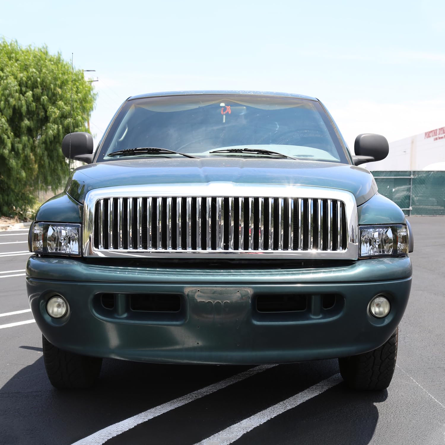 Spec-D Tuning 1PC Style Black Headlights Compatible with 1994-2001 Dodge Ram 1500, 1994-2002 Ram 2500 3500, L+R Pair Head Lights Lamps Assembly