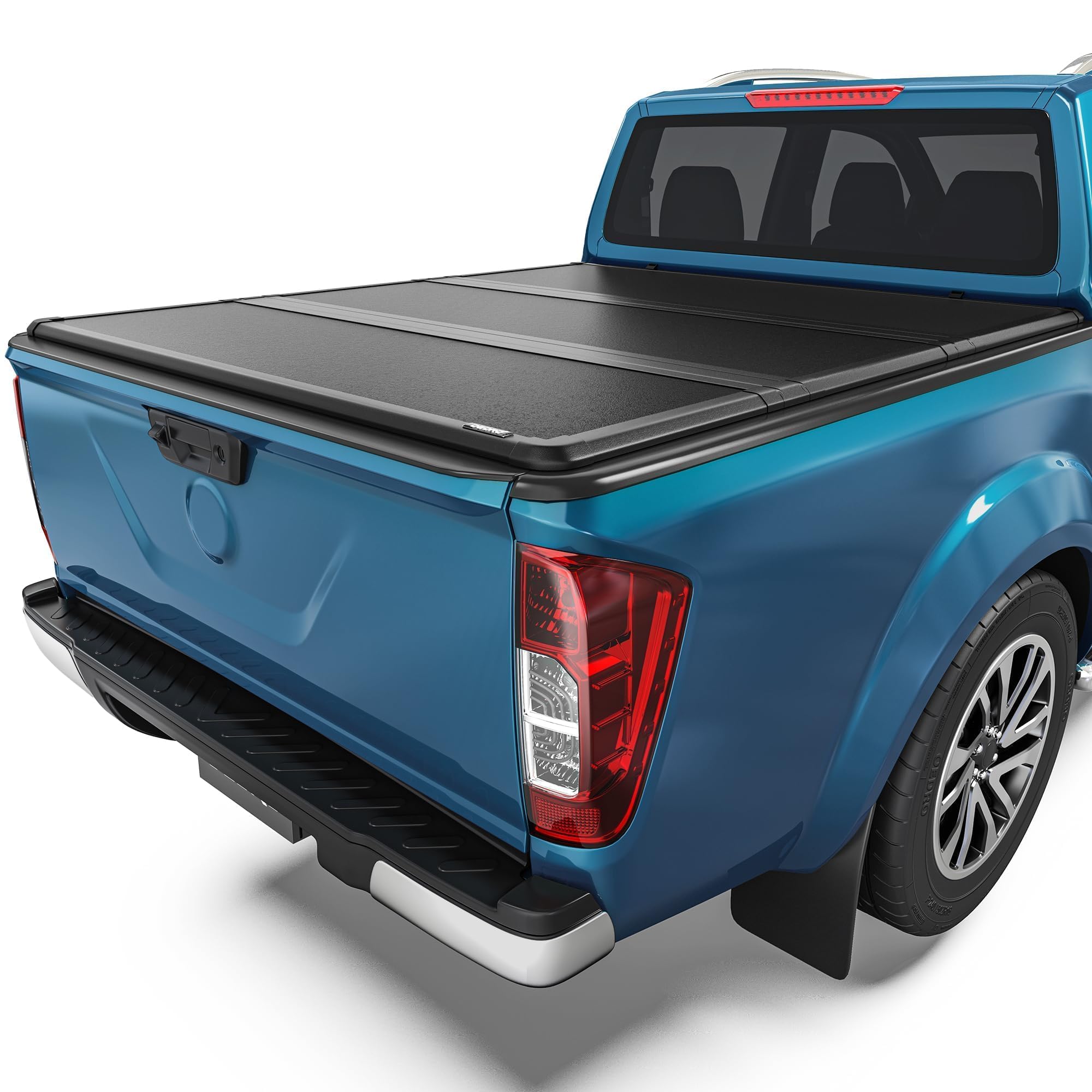 Oedro Frp Hard Tri-Fold Tonneau Cover Fold Truck Bed Covers Compatible With 2005-2025 Nissan Frontier(Not For M  Xico) With 5 Fe
