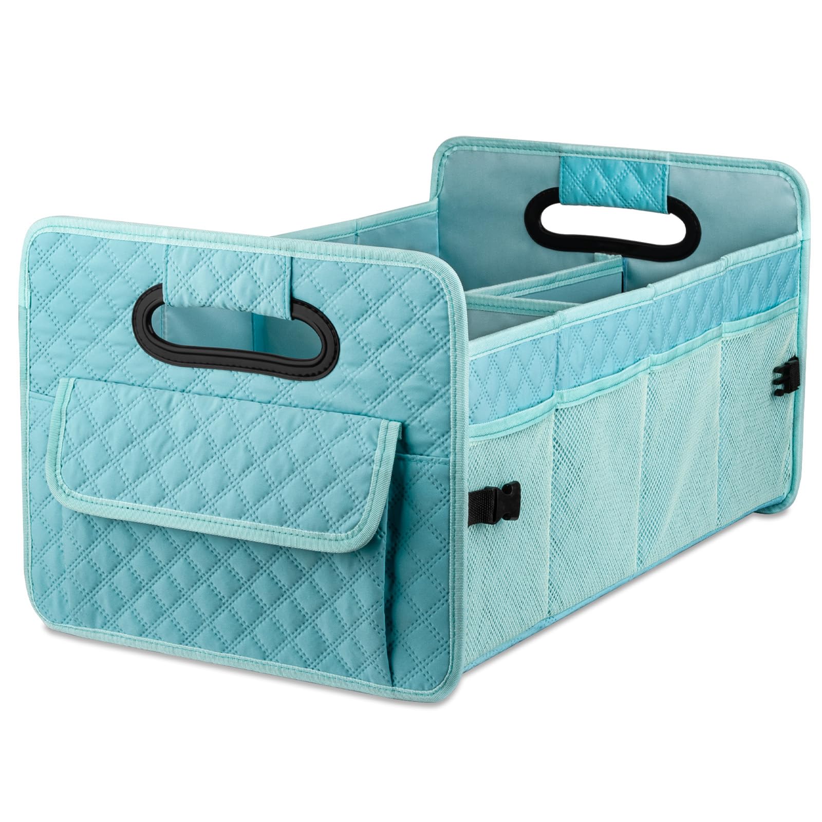 JiatuA Car Trunk Organizers and Storage for SUV, Collapsible Multi Compartment Container Box Adjustable Car Accessories for Wome