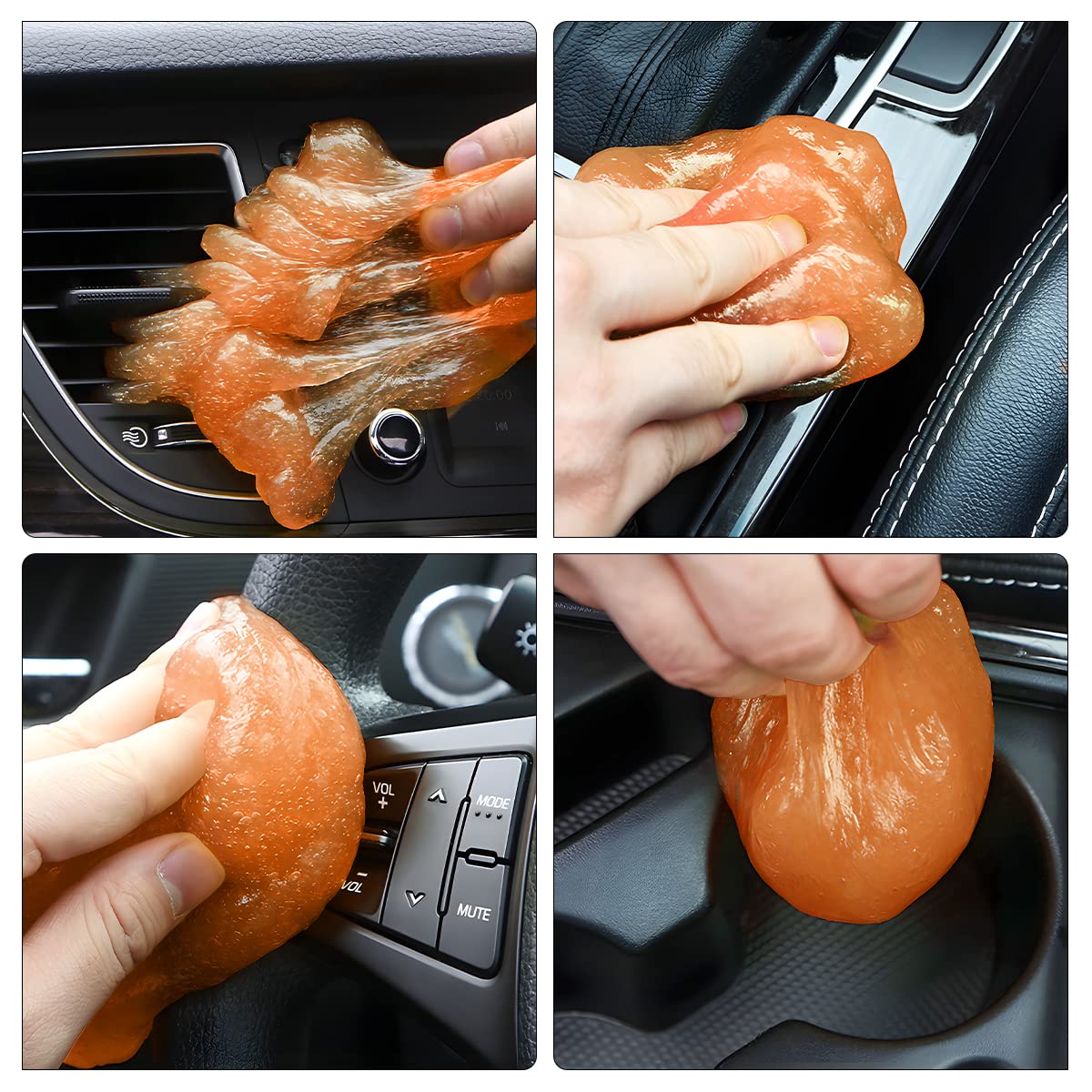 Moly Magnolia Cleaning Gel For Car, Auto Detailing Slime Mud, Putty Cleaner Dust Removal, Soft Glue Cleaning Tools Kit, Car Inte