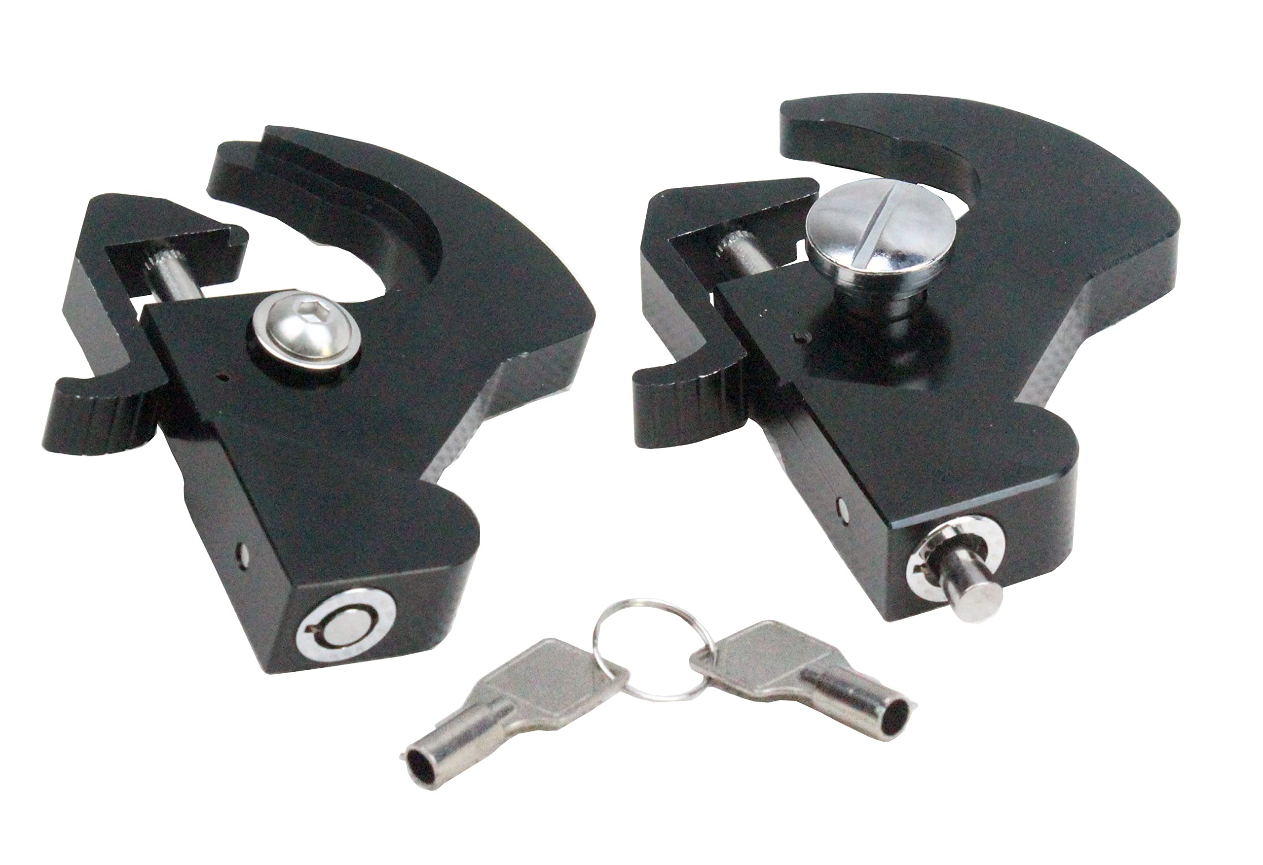 Yhmoto Detachable Rotary Docking Latches With Locks For Harley Davidson Sissy Bar Uprights And Luggage Racks