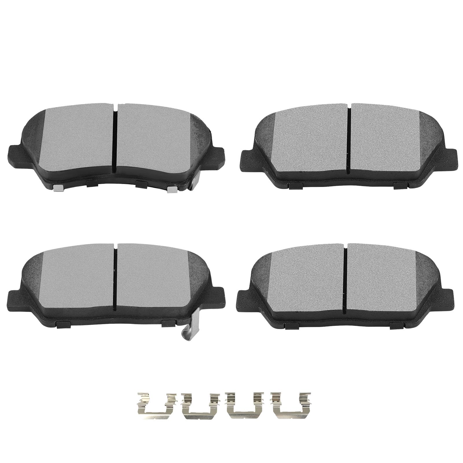 Scitoo Front Disc Brake Pad Set 4Pcs W/Hardware Fit For Hyundai For Genesis Coupe 2010-2016,For Hyundai For Veloster 2013-2016,F