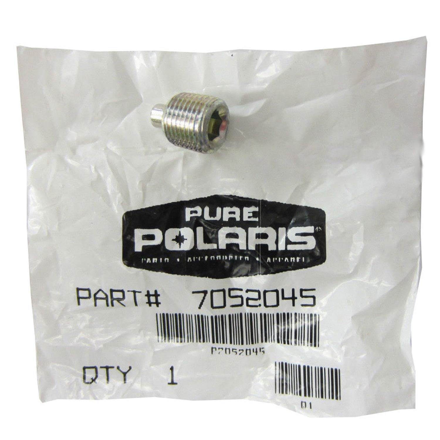 Polaris Ranger Magnetic Drain Plug, Genuine Oem Part 7052045, Qty 1