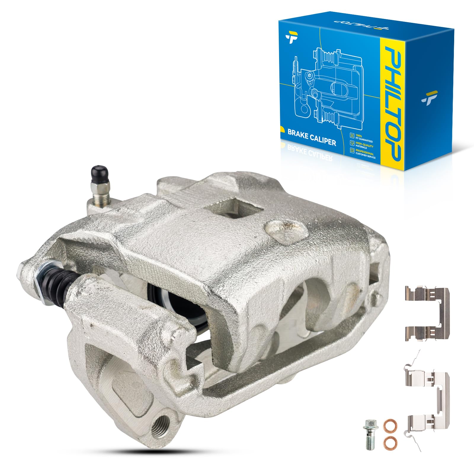 Philtop 19-B2691 Front Right Disc Brake Caliper Assembly Replacement For Nissan Infiniti For I35 2002-2004, Altima 2002-2006, Ma