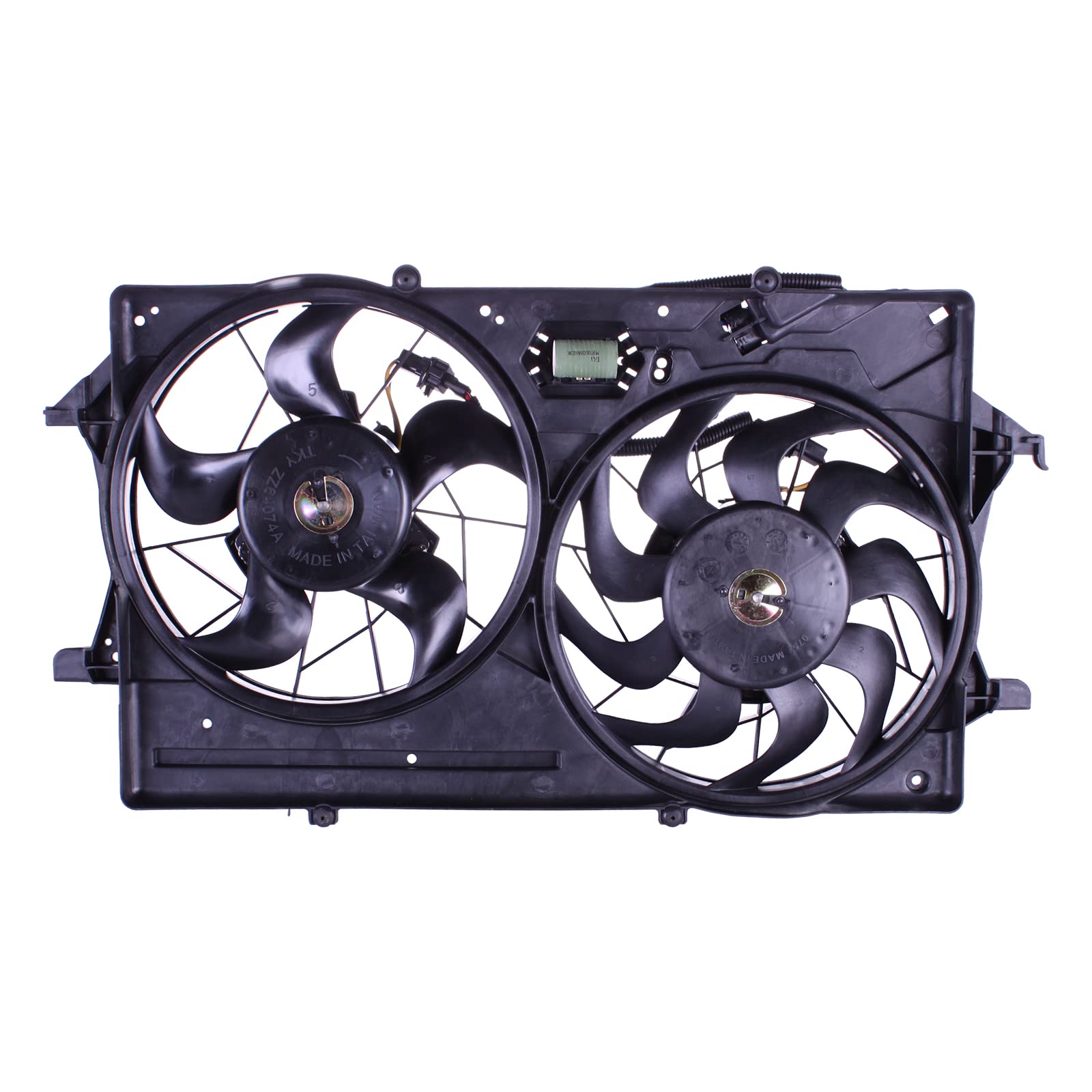 TYG OE Replacement(CAPA Quality) Cooling Fan Extra Silent for 2000-2007 Ford Focus 2.0L SOHC / 2000 FOUCS 2.0L DOHC | 1S4Z-8C607
