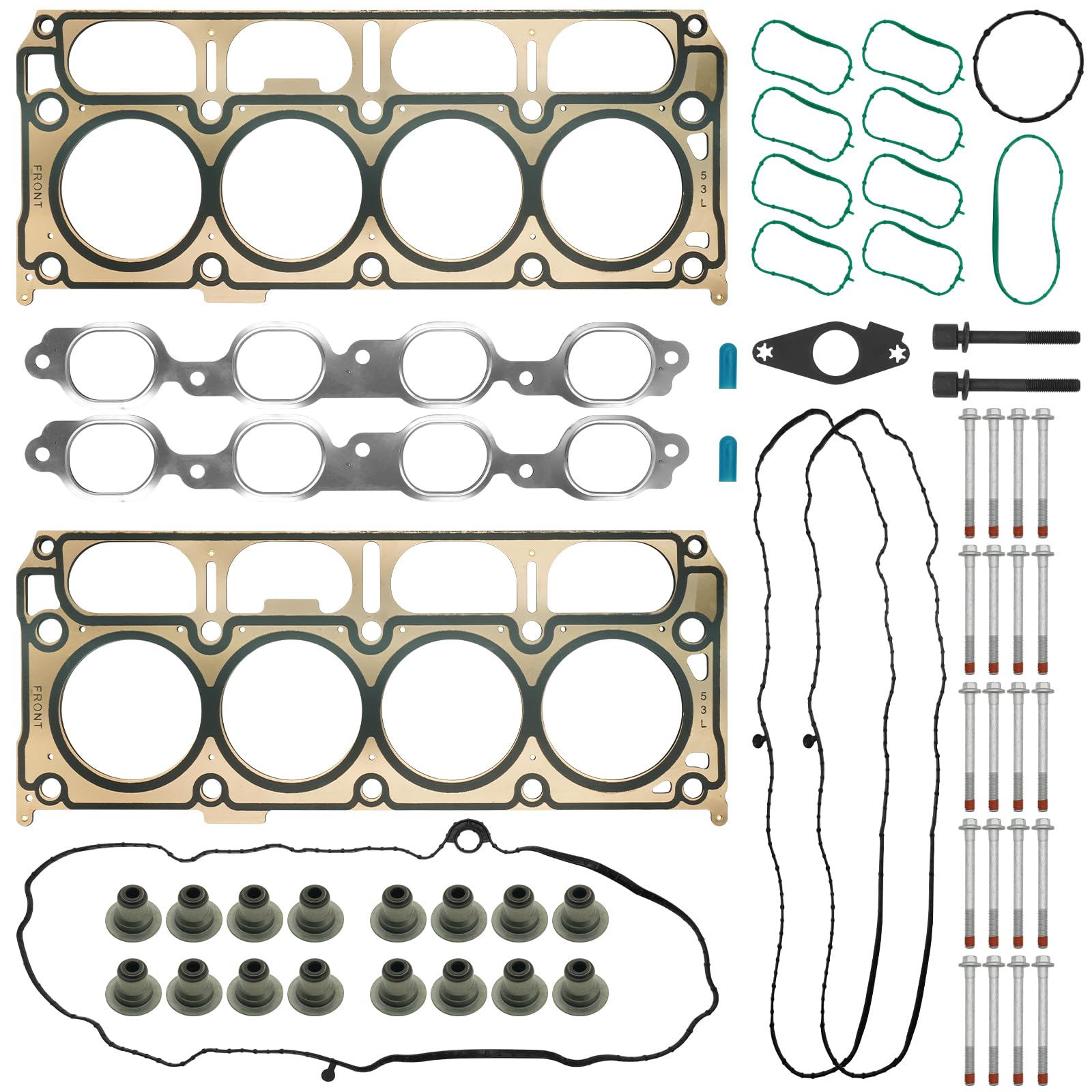 HS26744PT HGS4308 Cylinder Head Gasket Set Kit Bolt 5.3 for Chevy Silverado 1500 Tahoe Suburban, for GMC Sierra 1500 Yukon XL 5.
