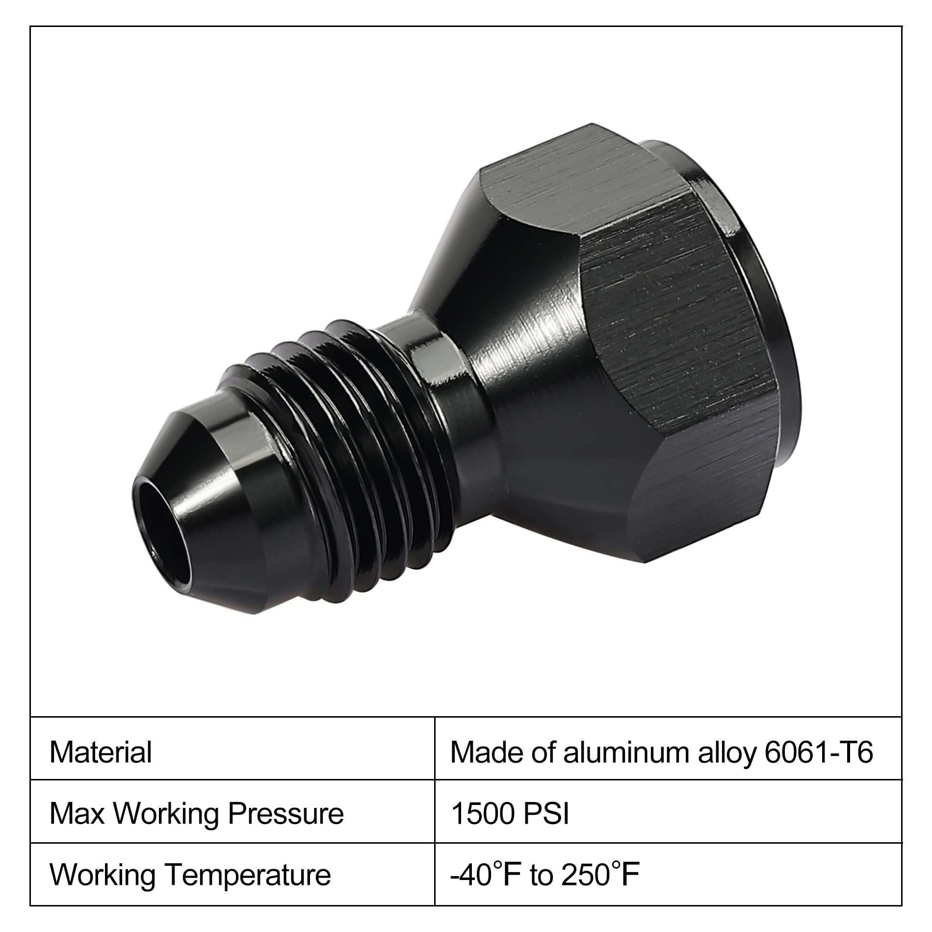 EVIL ENERGY 3AN Female to 4AN Male Falre Reducer Expander Adapter Fitting 2PCS