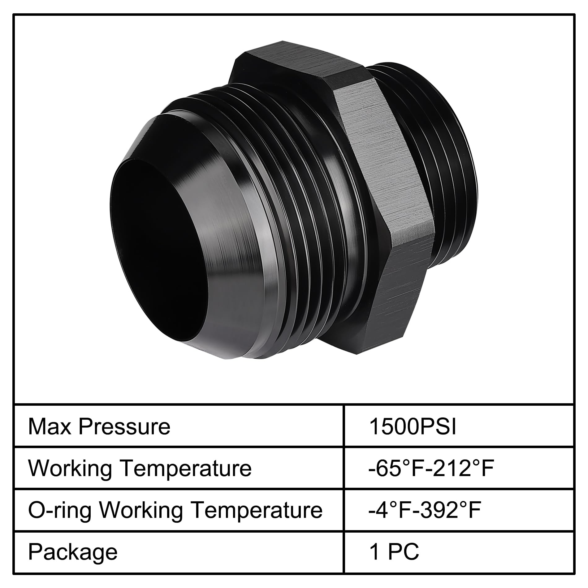 Evil Energy 20An Flare To An16 Orb Male O-Ring Fitting Adapter