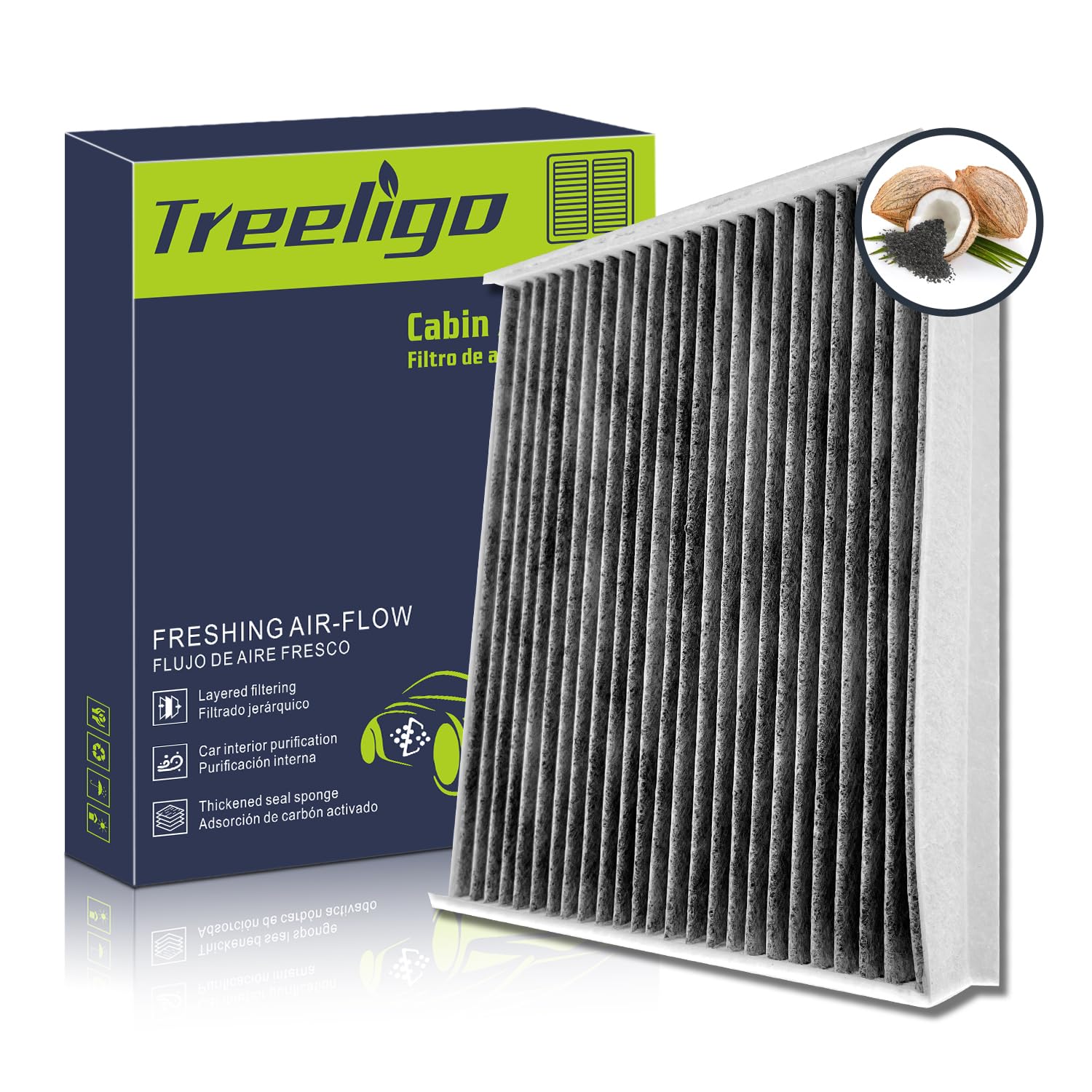 Treeligo Cf12150 Cabin Air Filter, Replacement For Expedition 2018 2019 2020 2021 2022 2023, F150 2015-2023 F250 F350 F450 F550