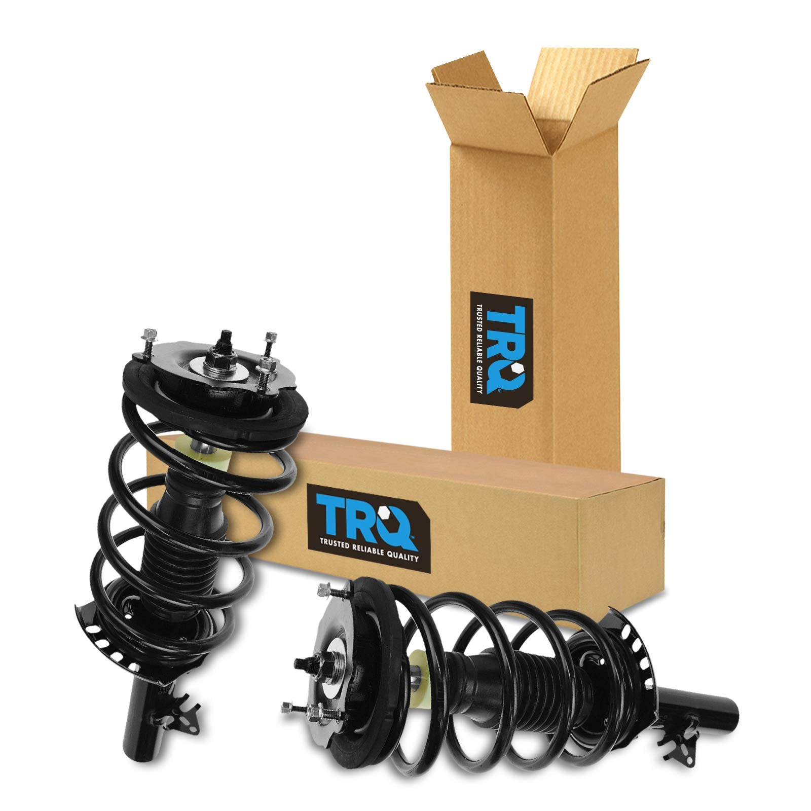 Trq Front Strut & Coil Spring Assembly Set Driver & Passenger Sides Compatible With 97-02 Lincoln Continental