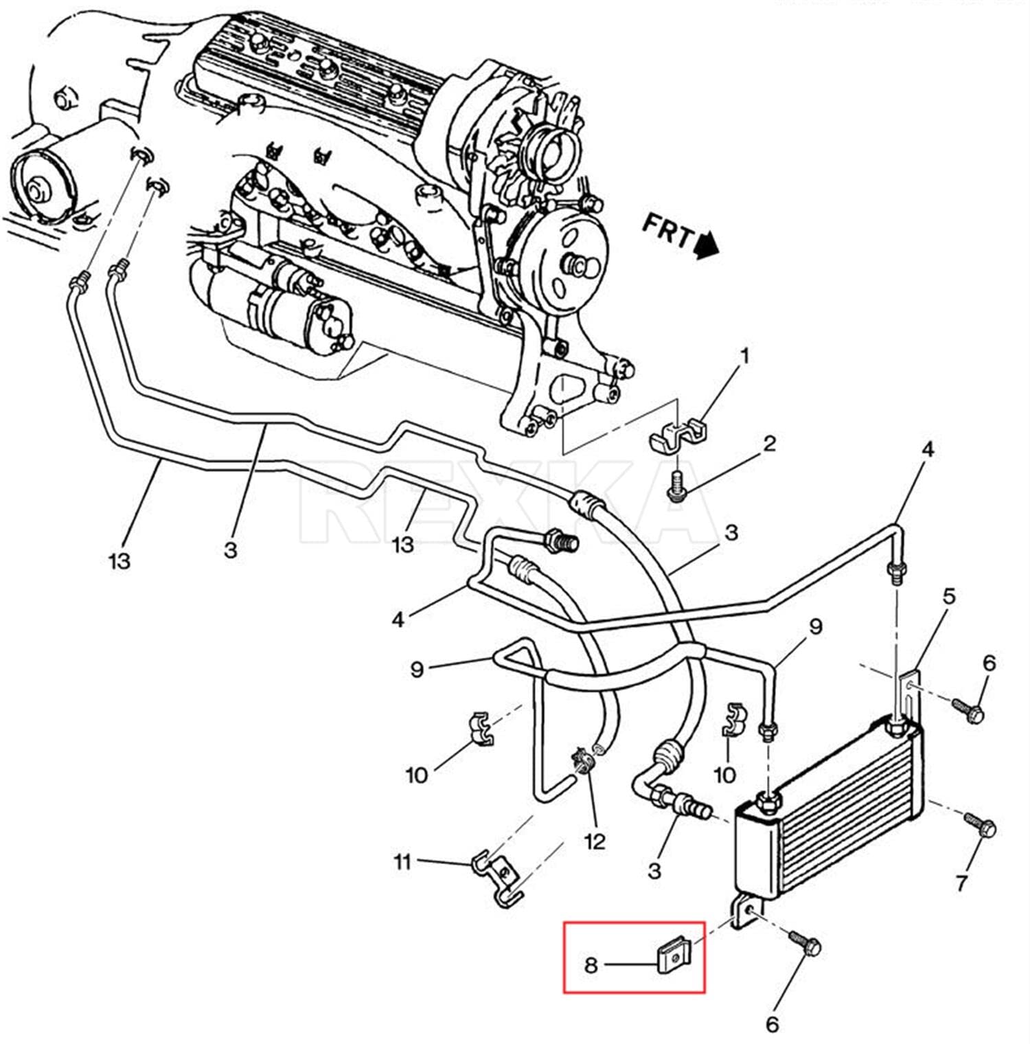 Rexka 15 Sets M6-1.0 Extruded U Nut & Body Bolts Screw Kits For Gm Ford Chevy Buick Gmc Cadillac Hummer Oldsmobile Pontiac Satur