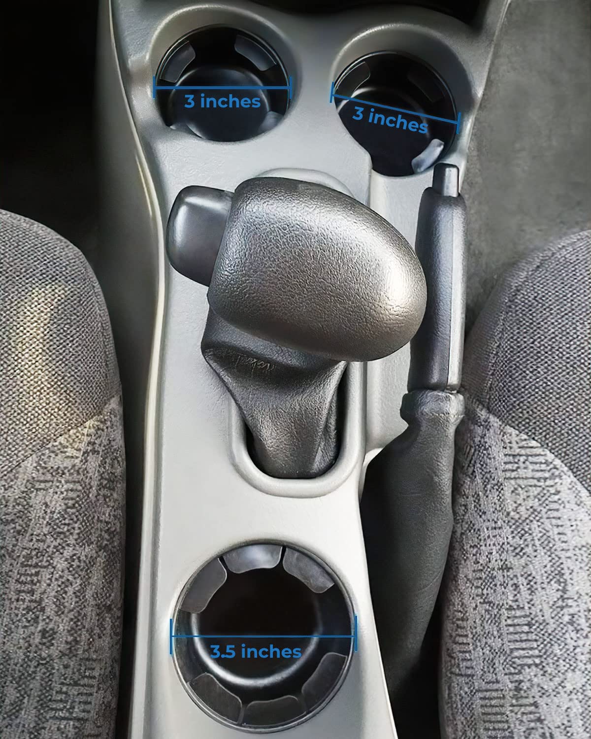 Joytutus Cup Holder Insert 3.5'' & 3'' & 3'' Compatible With Trailblazer 2002-2009, Compatible With Envoy 2002-2009