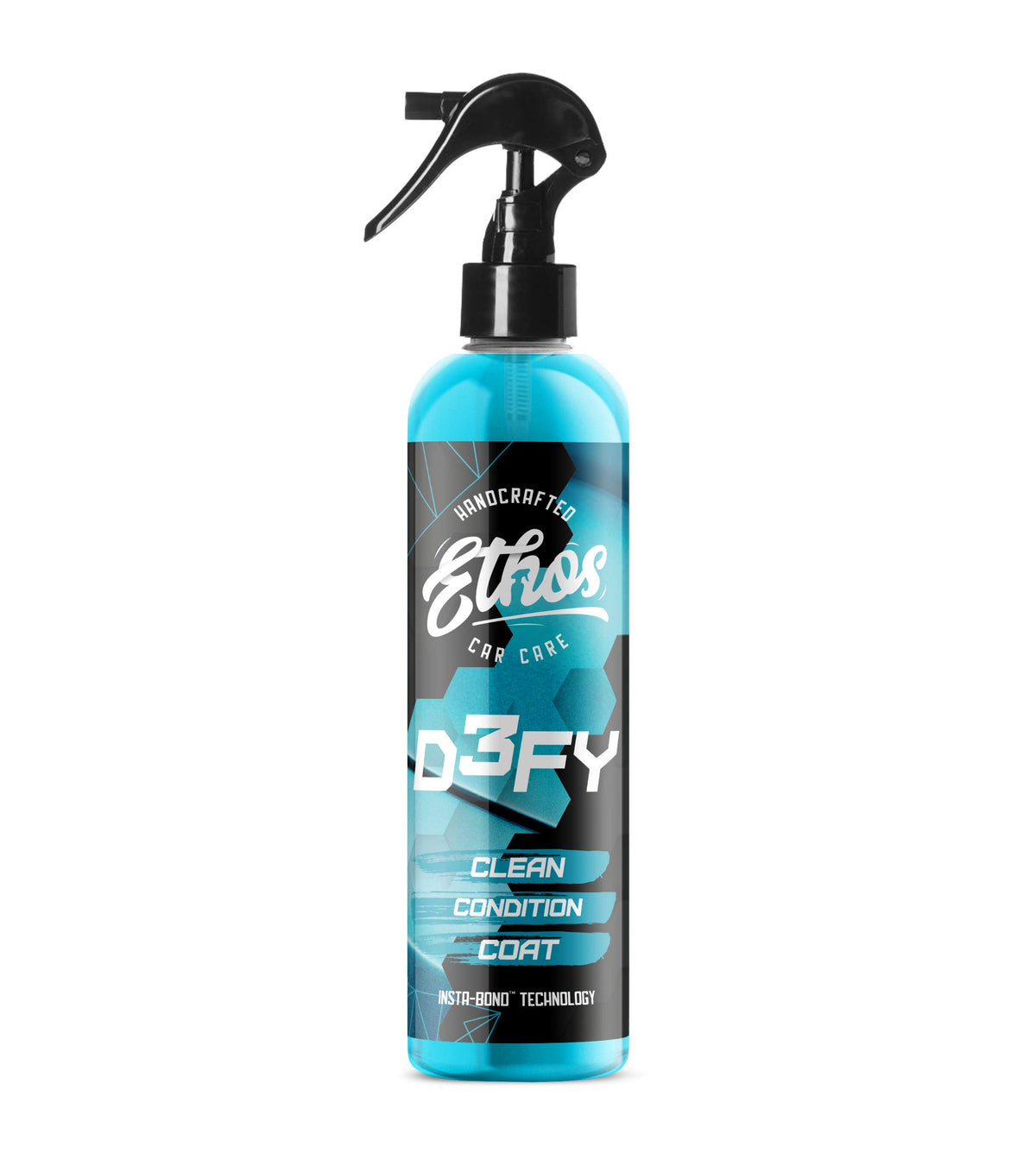 Ethos Defy - 3 In 1 Ceramic Coating - Waterless Car Wash Spray & Wax - Car Wax Rnseless Wash - Hydrophobic Top Coat - Polish & P
